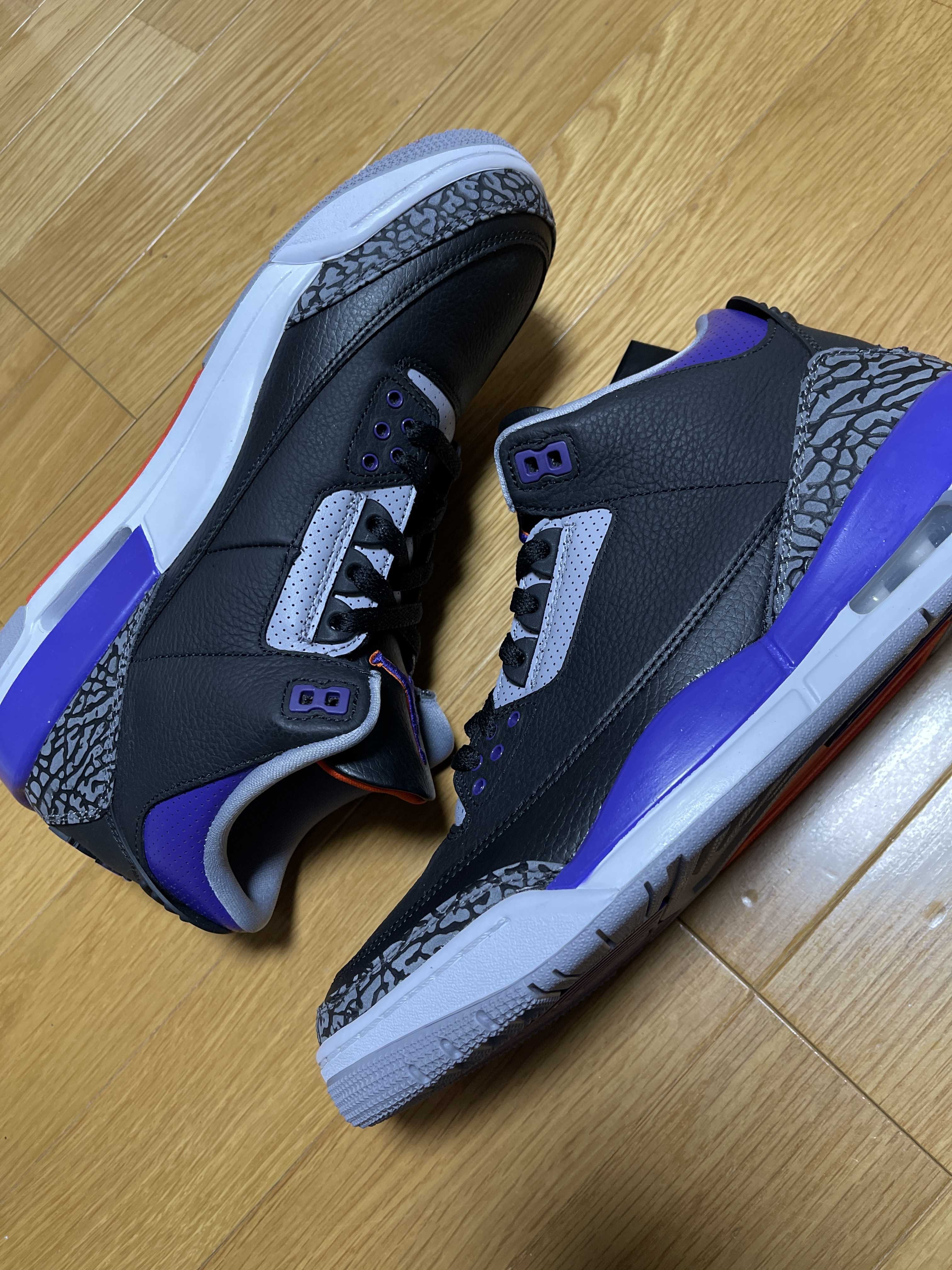 Nike Air Jordan 3 Retro "Black/Court Purple"