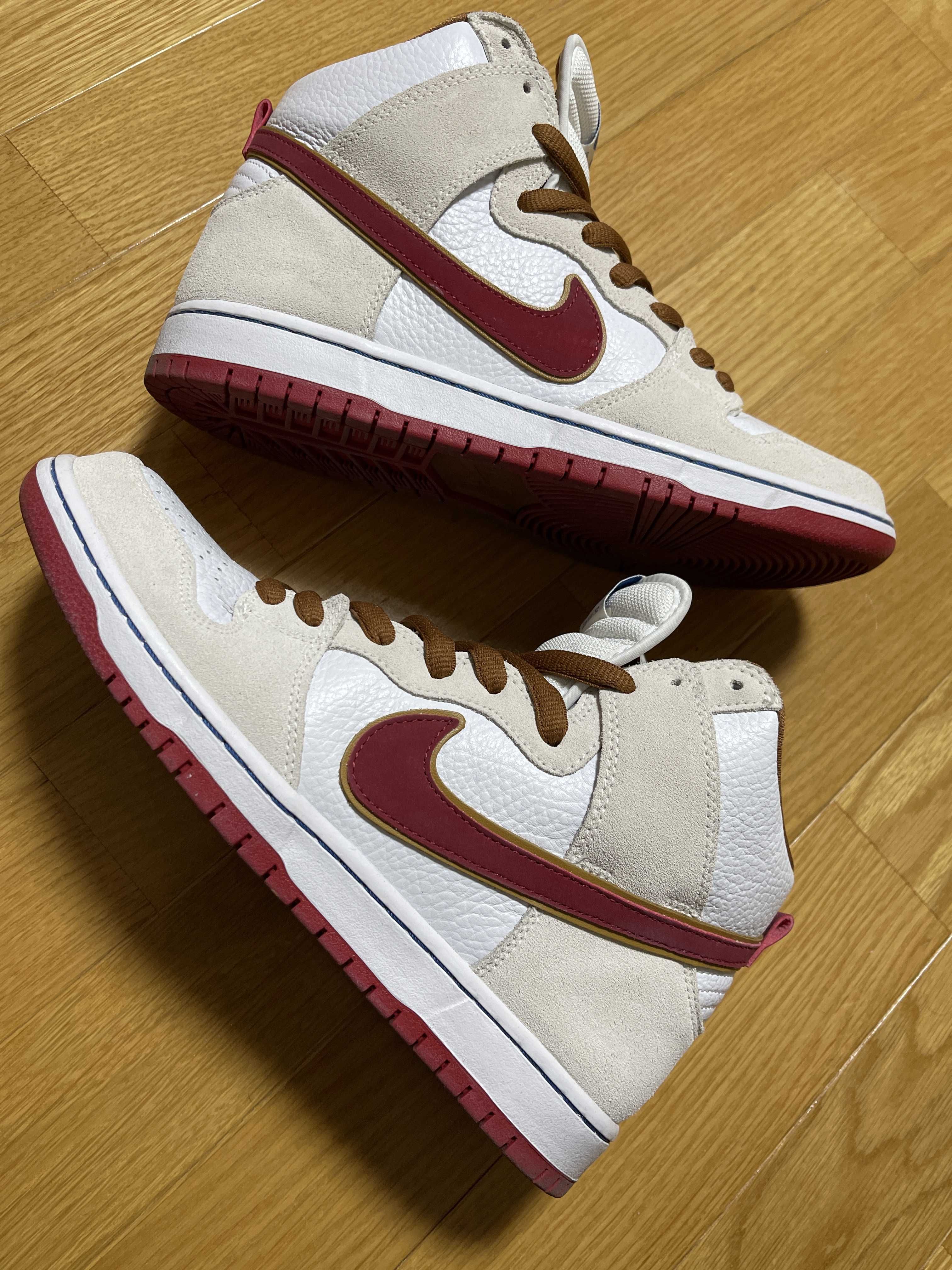Nike Dunk High Pro "Sail/Team Crimson"
