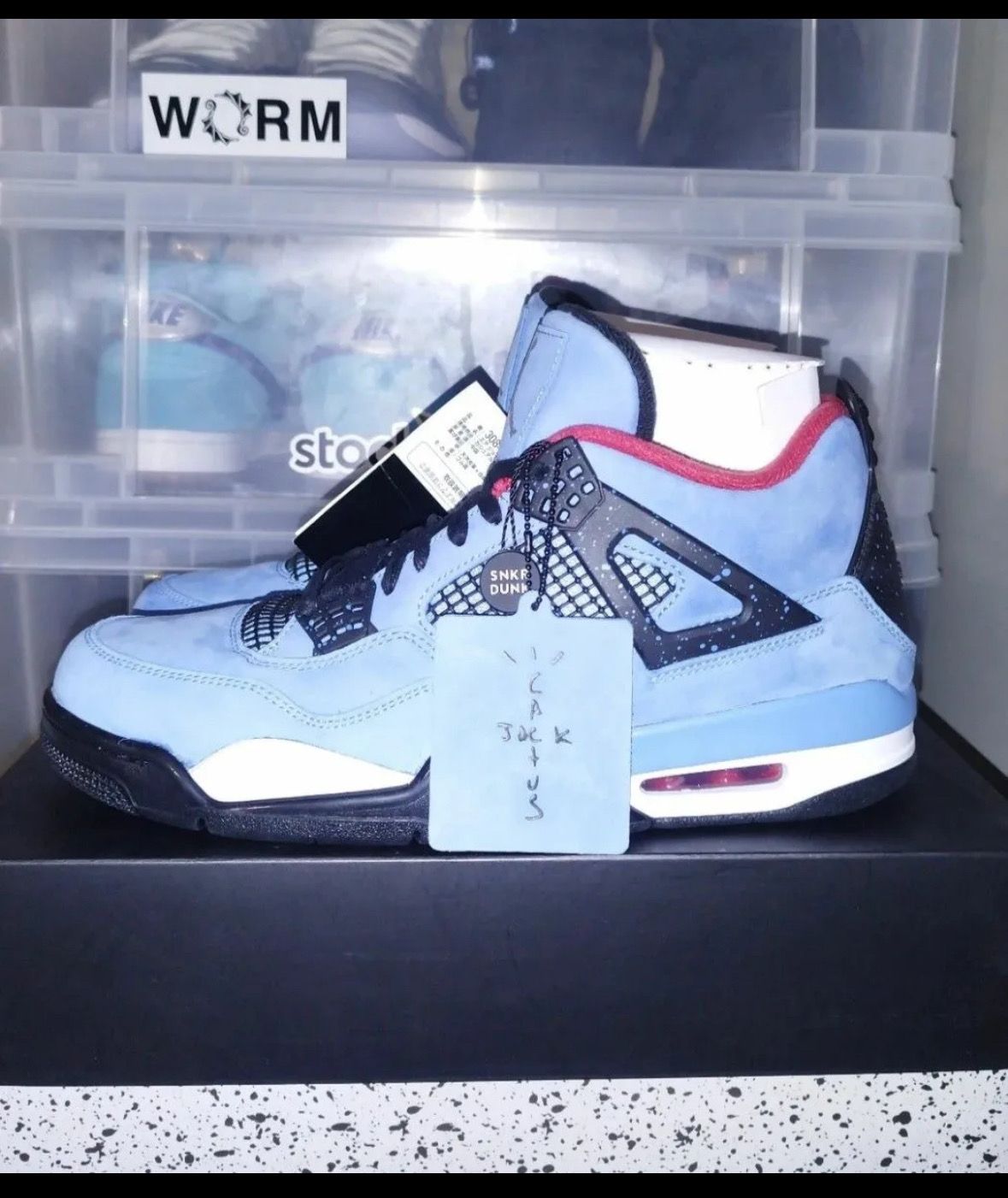 Travis Scott × Nike Air Jordan 4 Retro Cactus Jack "University Blue"