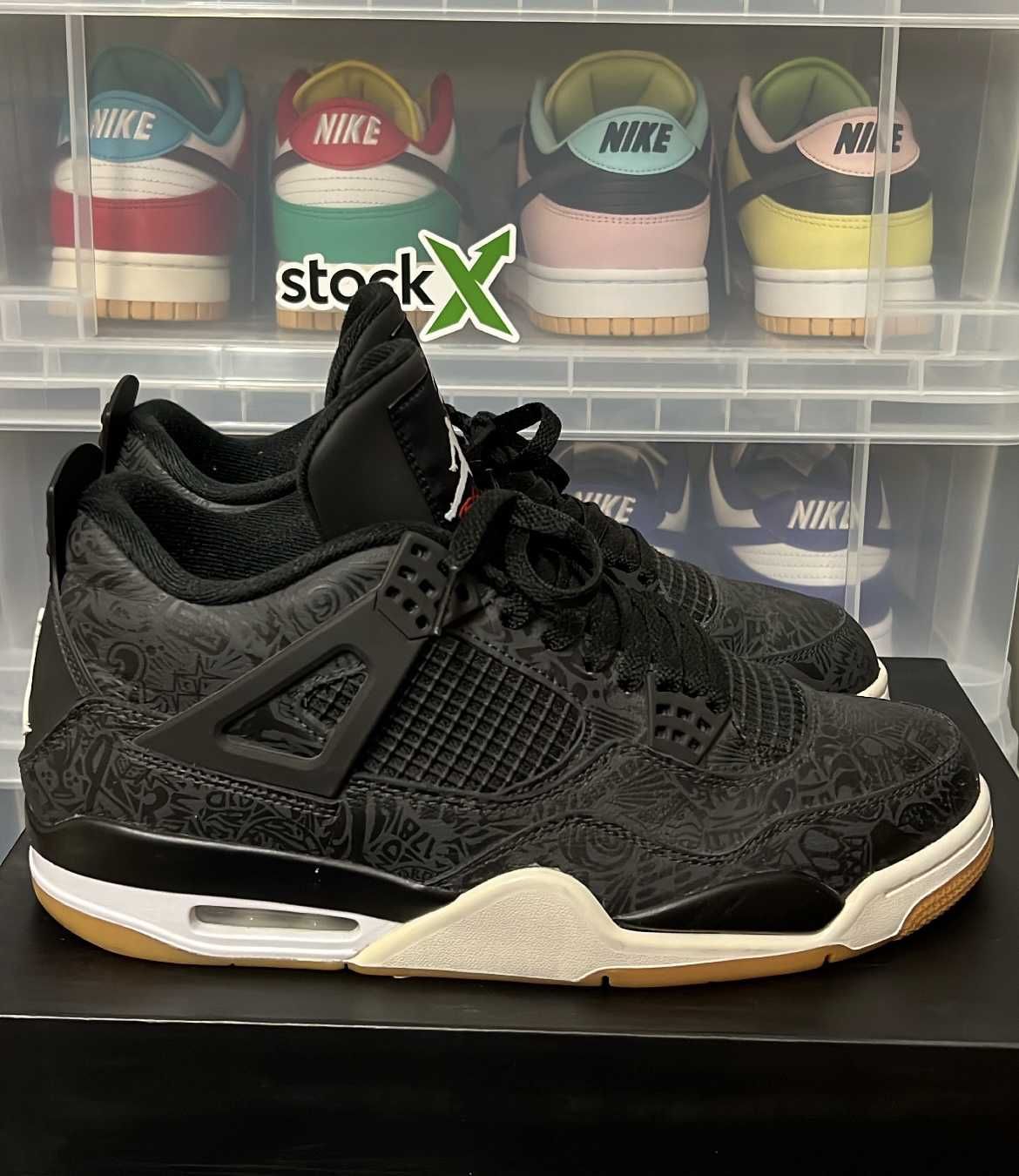 Nike Air Jordan 4 Retro "Laser Black/Gum"