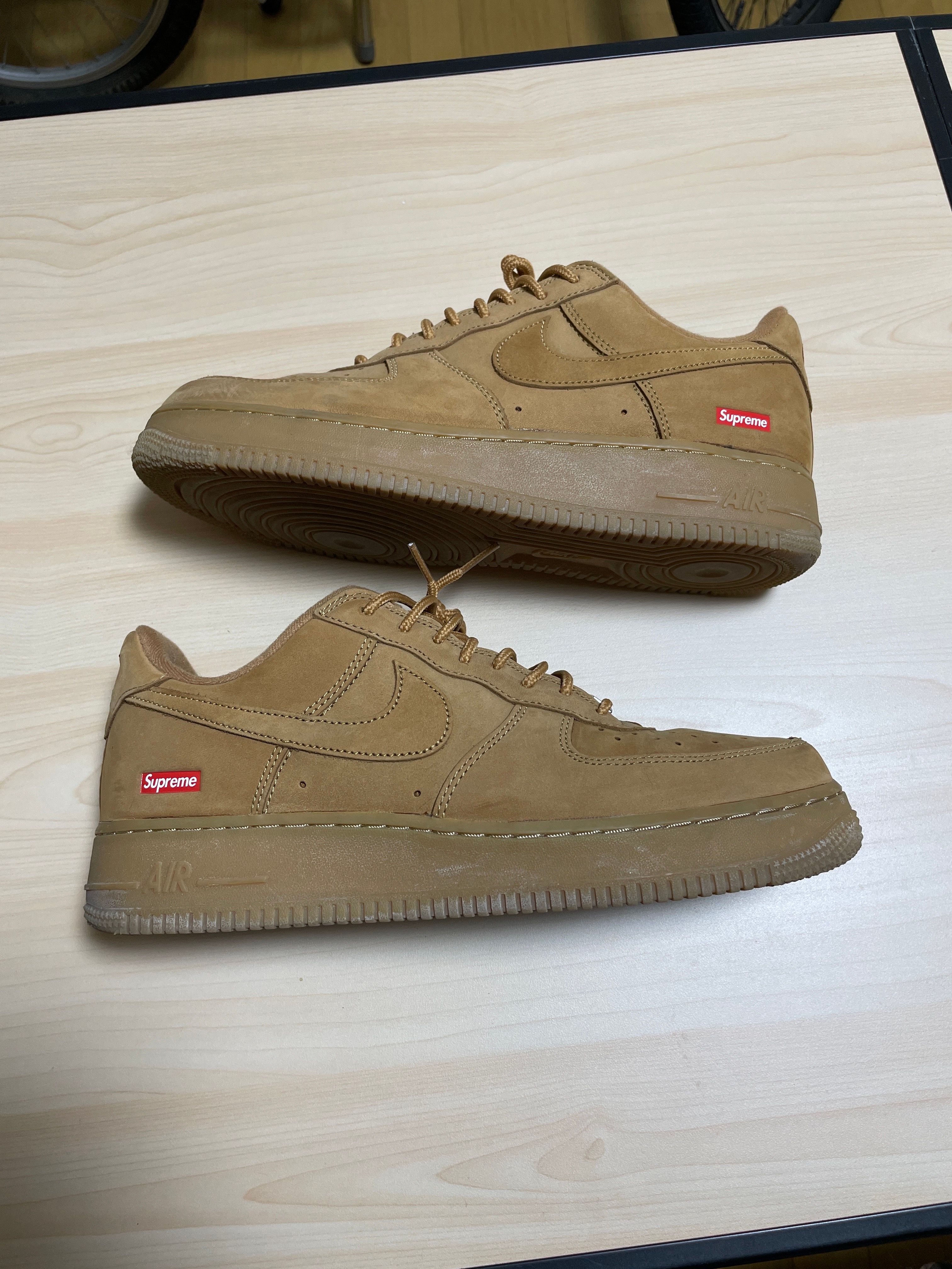 Supreme × Nike Air Force 1 Low "Flax/Wheat"