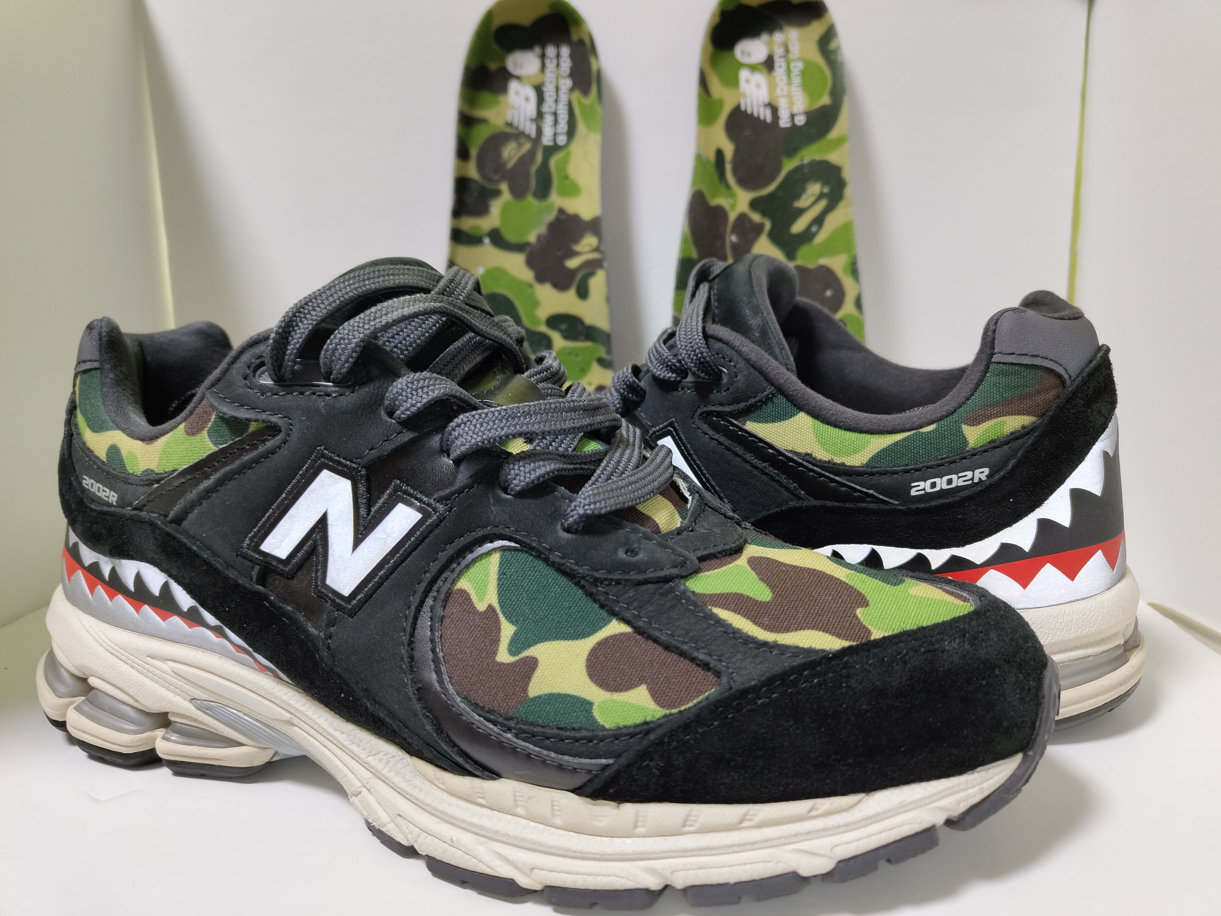 A BATHING APE × New Balance 2002R "Black"