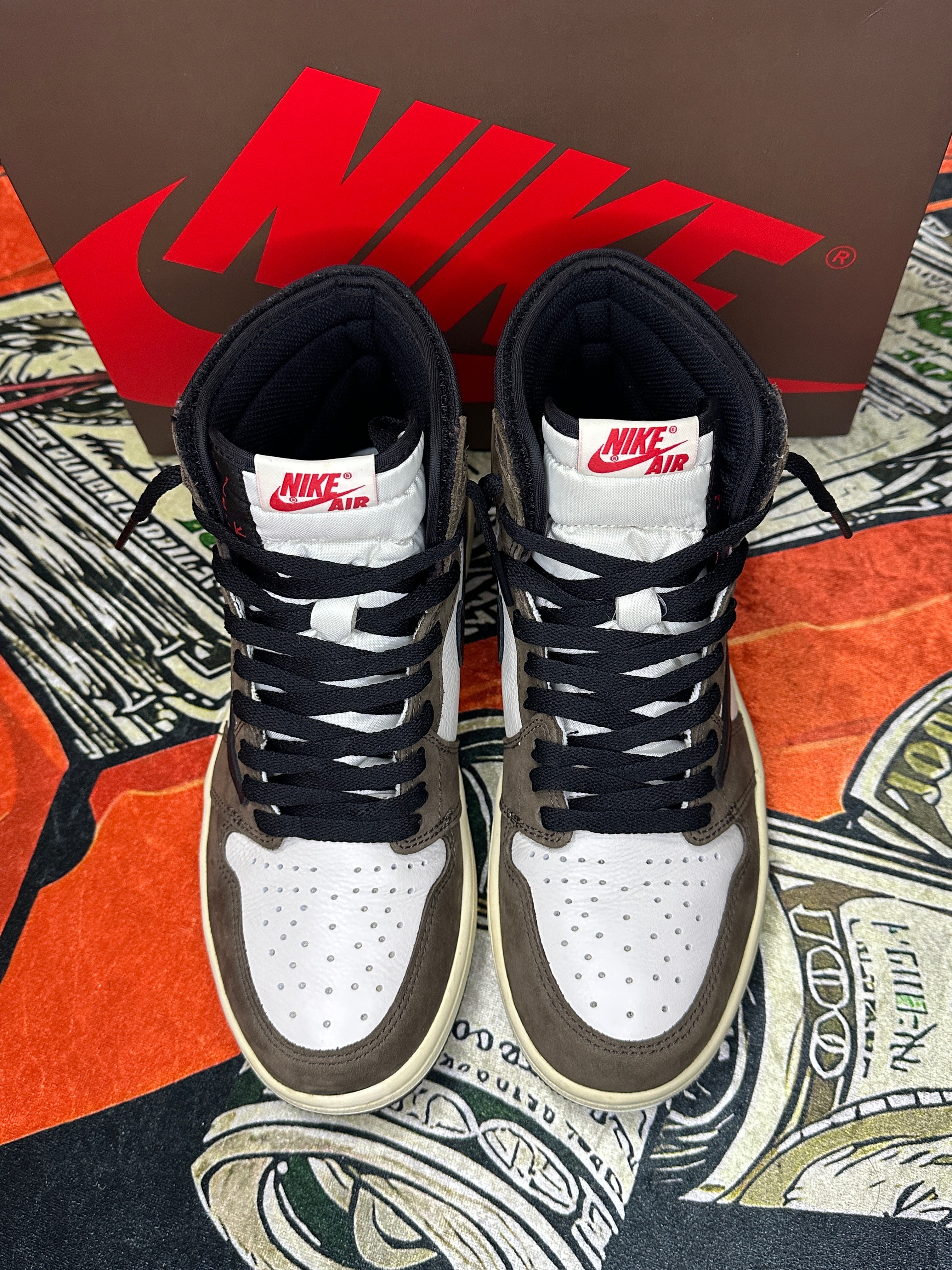 Travis Scott × Nike Air Jordan 1 Retro High OG TS SP "Sail/Dark Mocha"