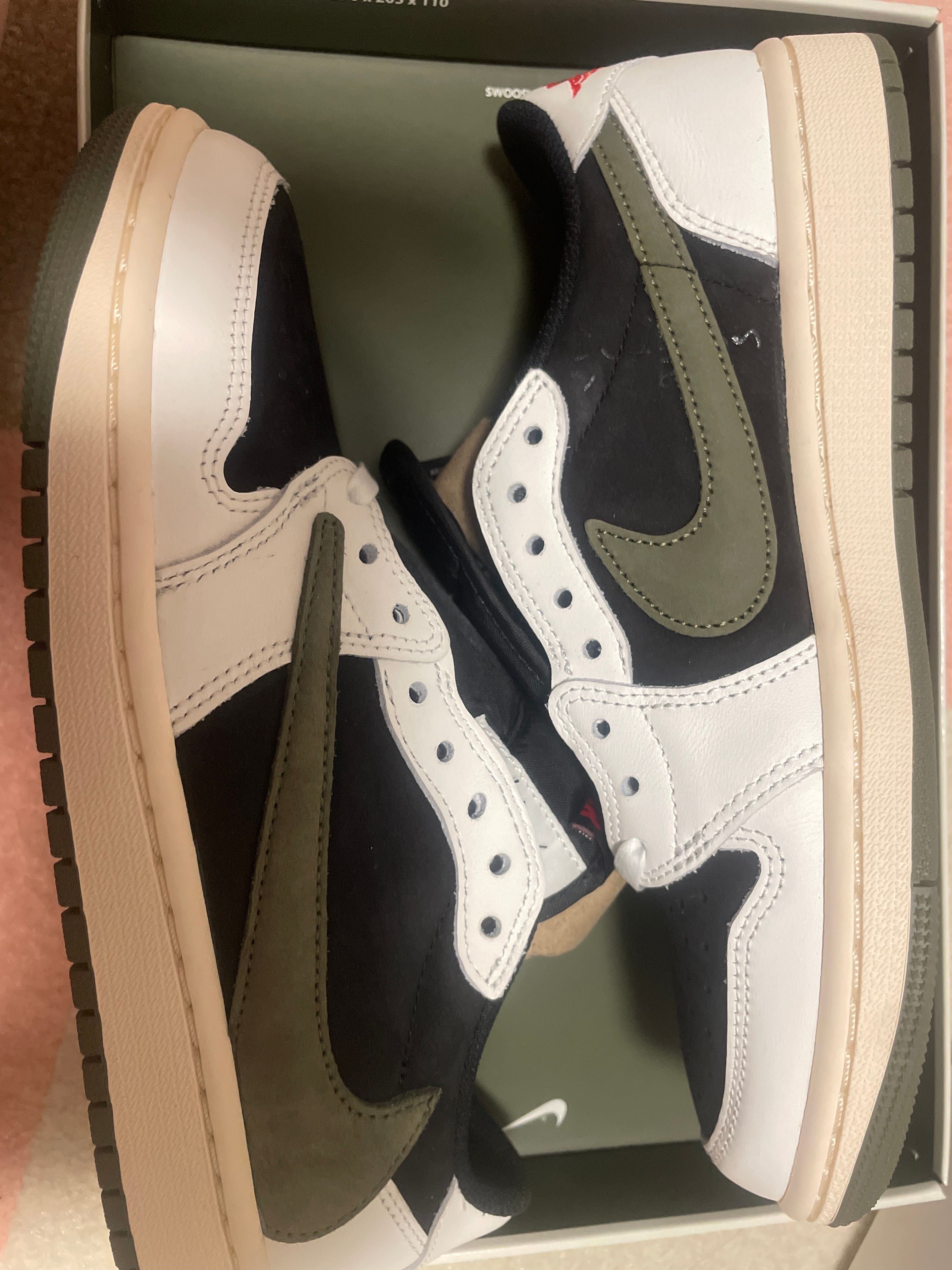 Travis Scott × Nike Women's Air Jordan 1 Low OG "Medium Olive"