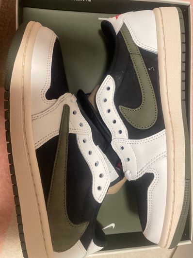 Travis Scott × Nike Women's Air Jordan 1 Low OG "Medium Olive"