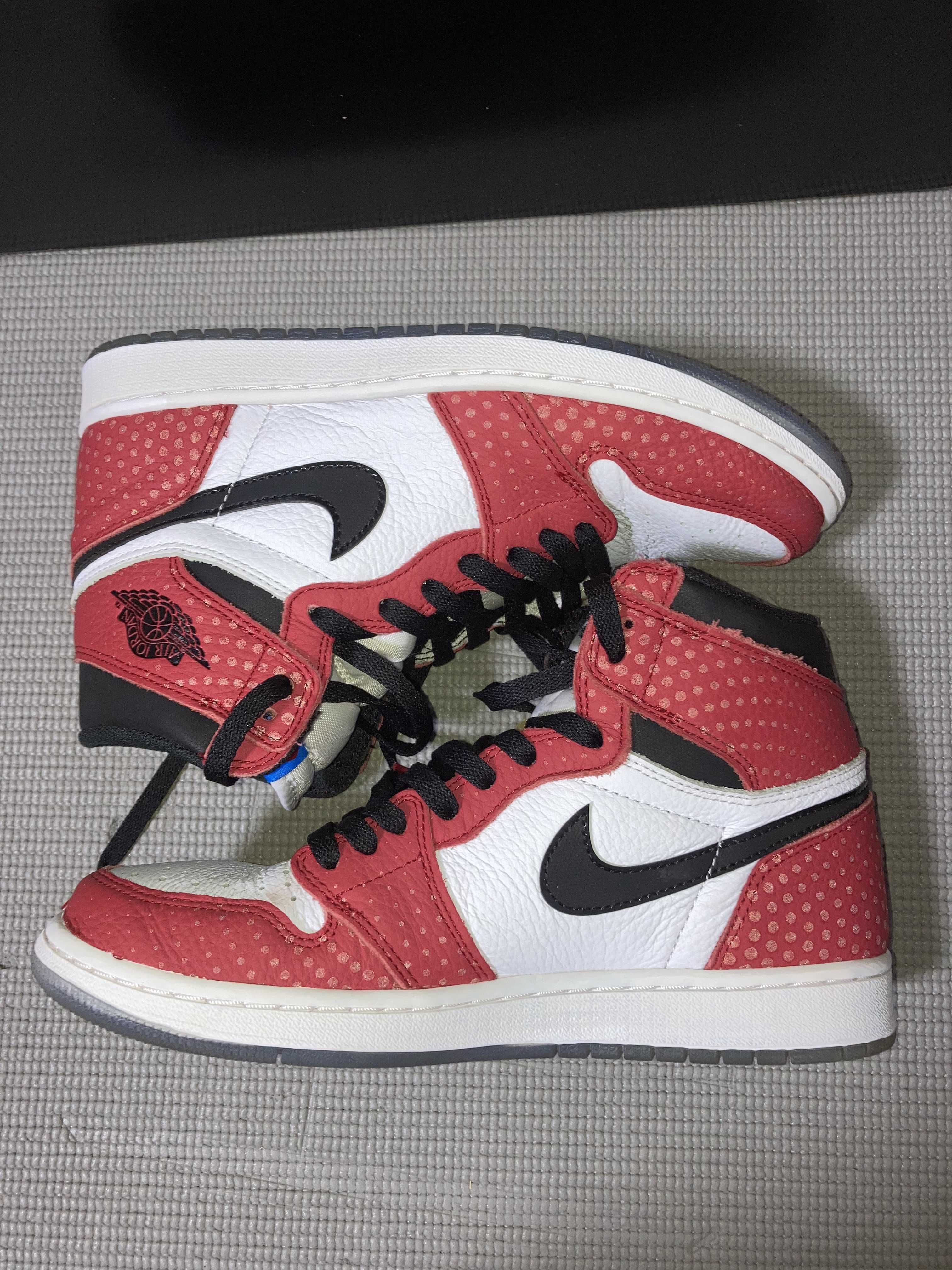 Spiderman × Nike Air Jordan 1 Origin Story "Gym Red/White/Photo Blue/Black"