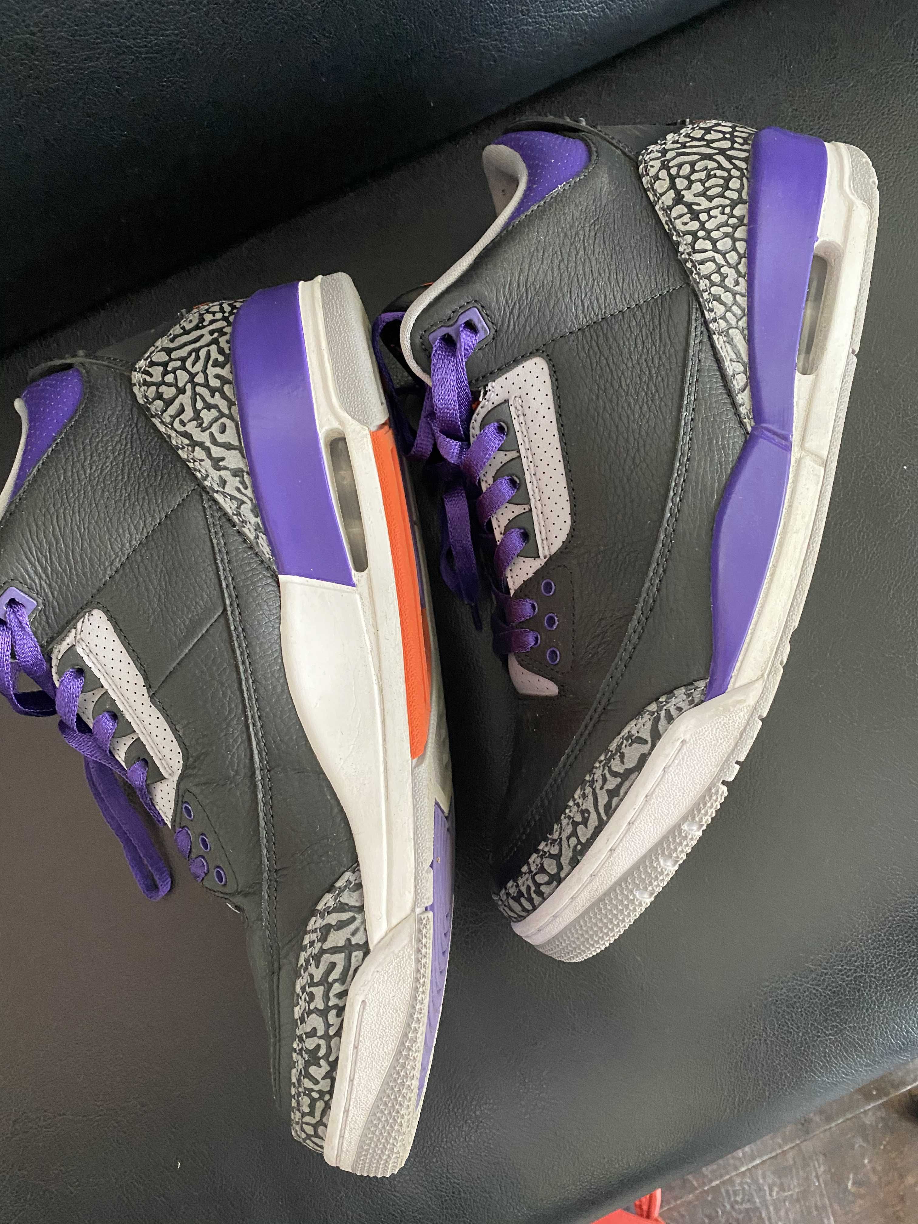 Nike Air Jordan 3 Retro "Black/Court Purple"