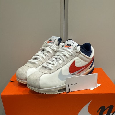 sacai × Nike Zoom Cortez "White and University Red"