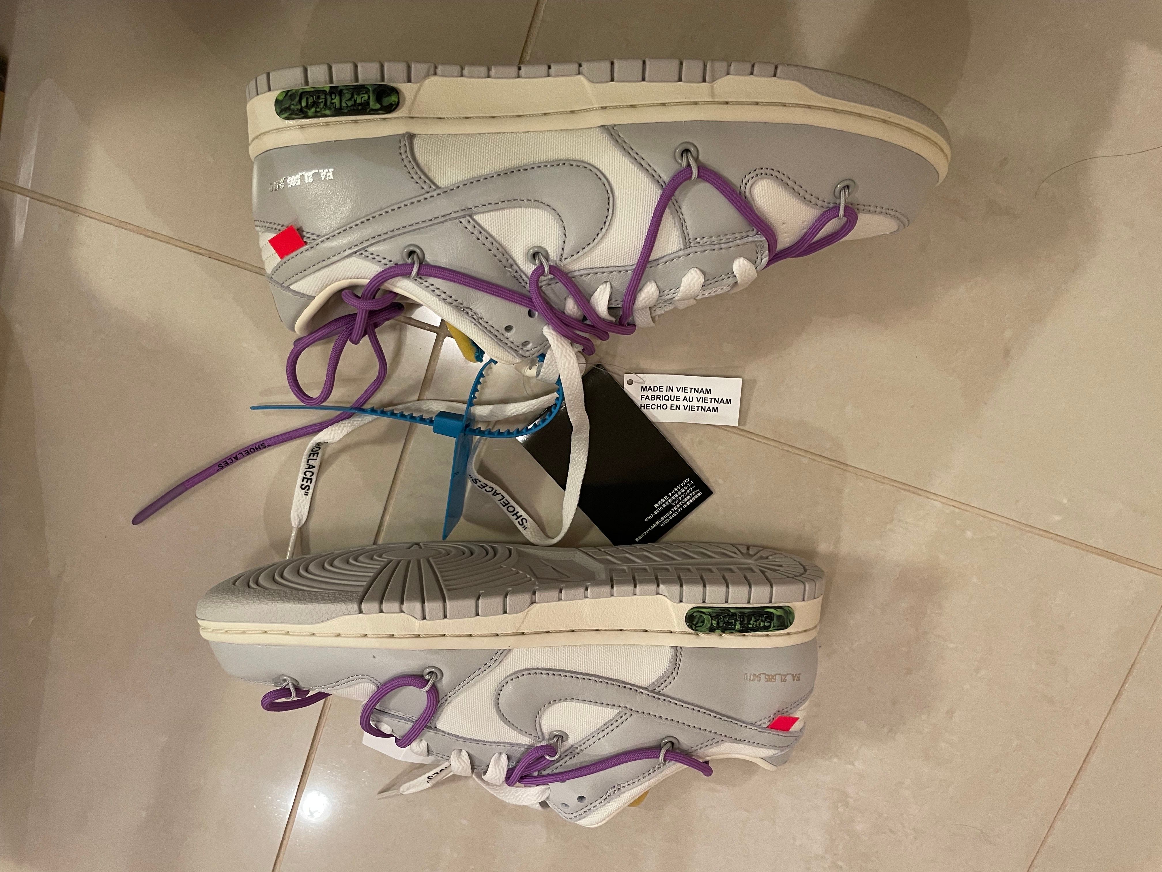 Off-White × Nike Dunk Low "Sail/Neutral Gray"