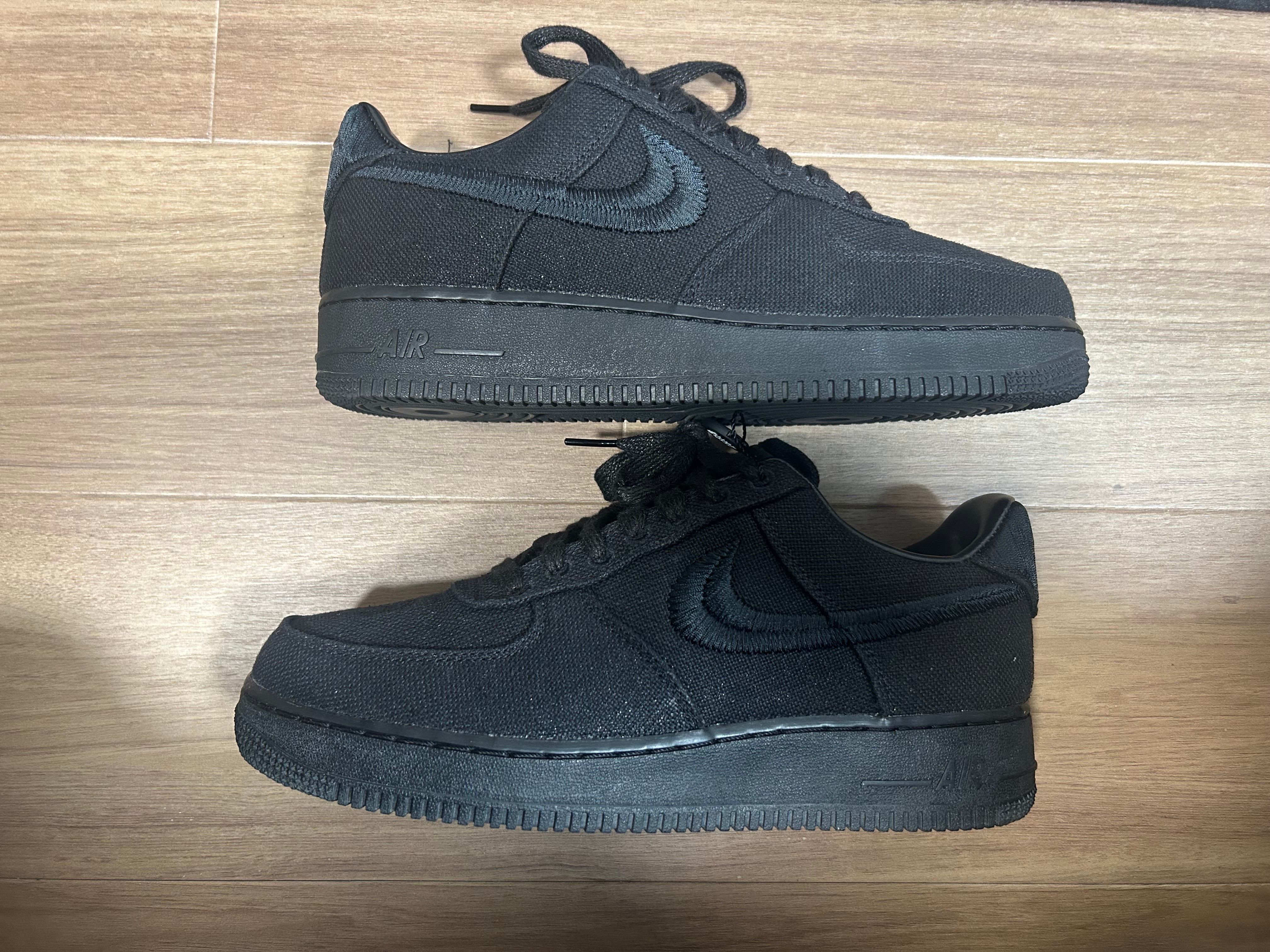 Stussy × Nike Air Force 1 Low "Triple Black"