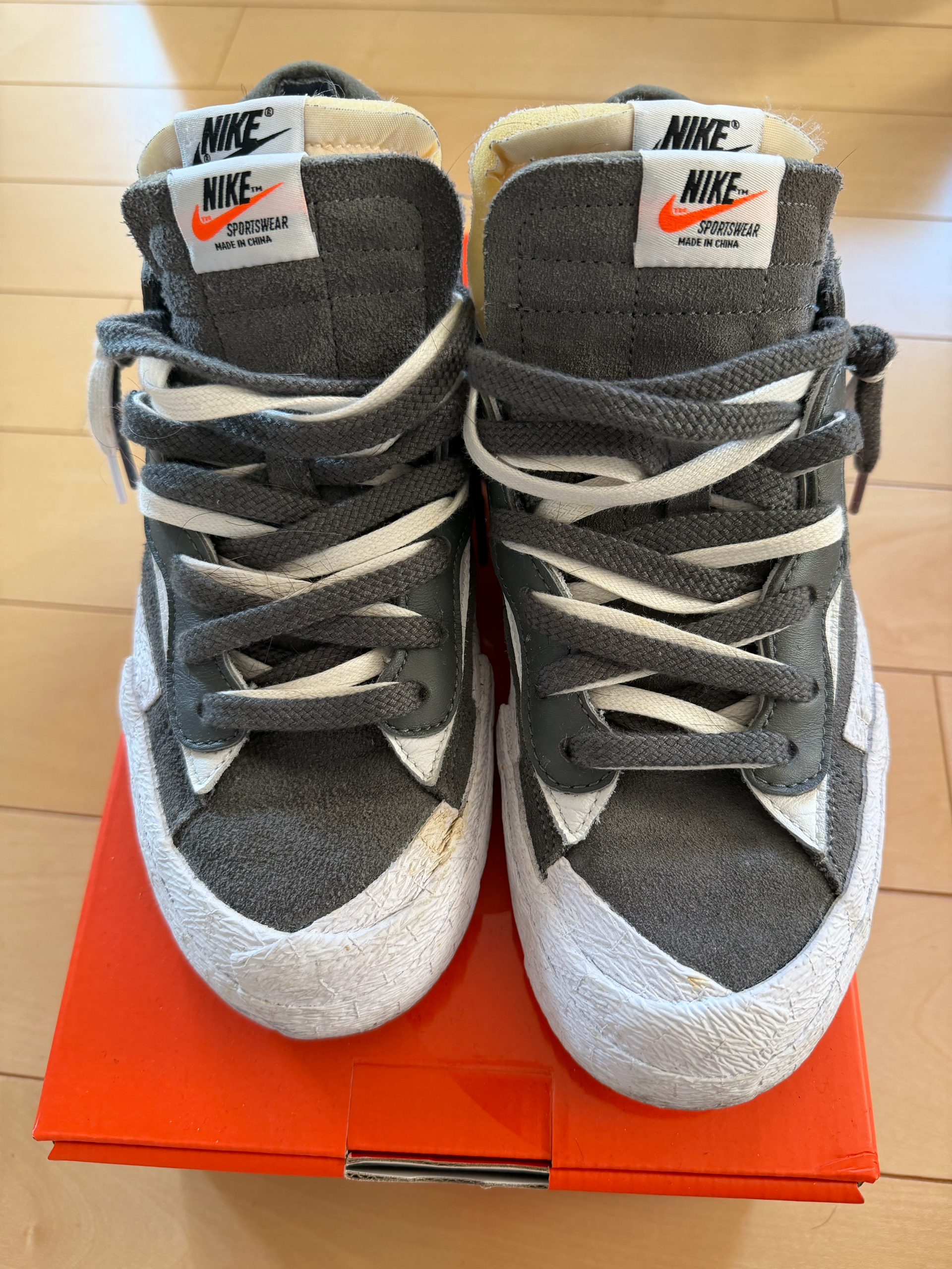 Sacai × Nike Blazer Low "Iron Grey"