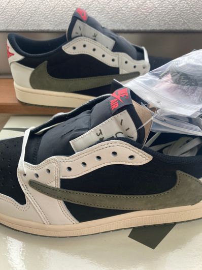 Travis Scott × Nike Women's Air Jordan 1 Low OG "Medium Olive"