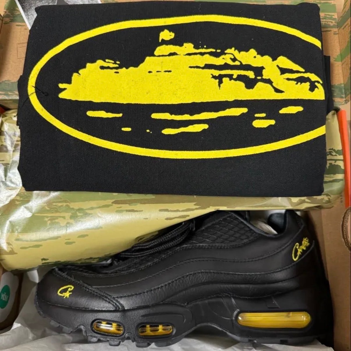 Corteiz × Nike Air Max 95 "Black and Tour Yellow"