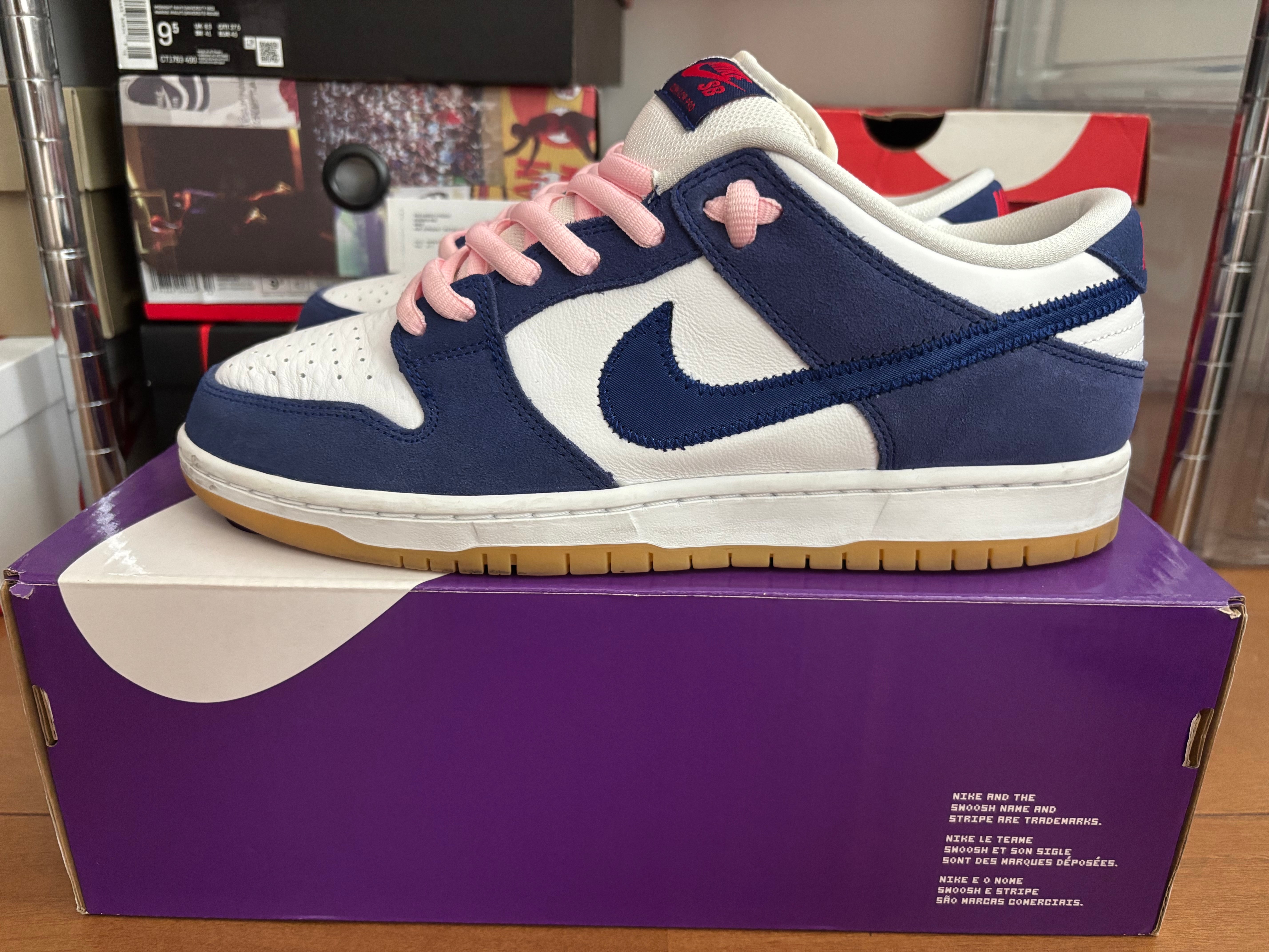 Nike SB Dunk Low "Los Angeles Dodgers/Deep Royal Blue"