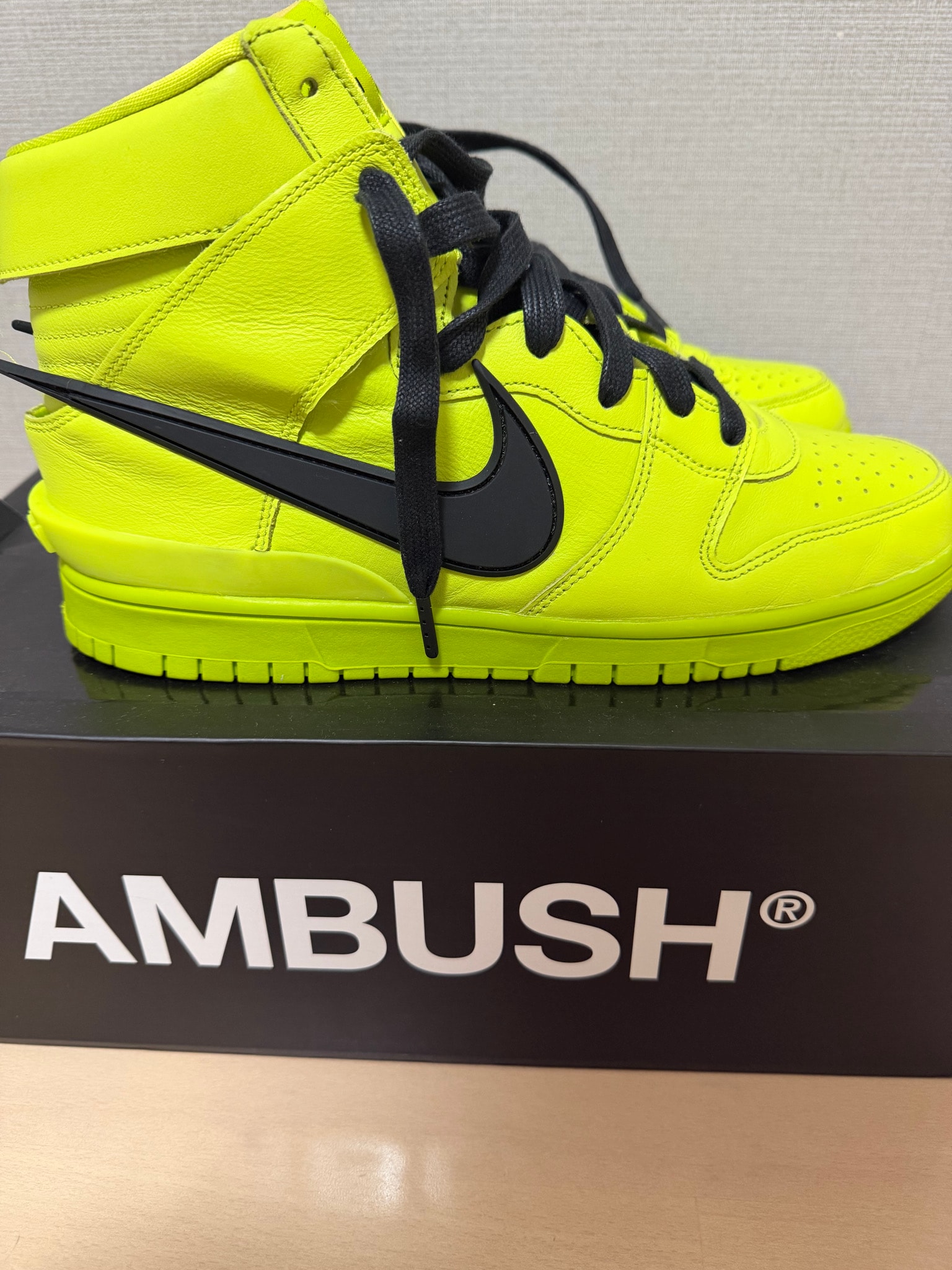 Ambush × Nike Dunk High "Flash Lime"