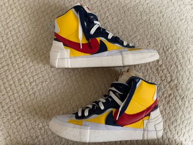 sacai × Nike Blazer Mid "Varsity Maize/Varsity Red"