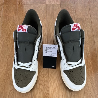 Travis Scott × Nike Air Jordan 1 Low OG SP "Reverse Olive"