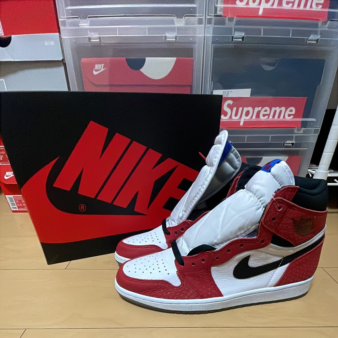 Spiderman × Nike Air Jordan 1 Origin Story "Gym Red/White/Photo Blue/Black"