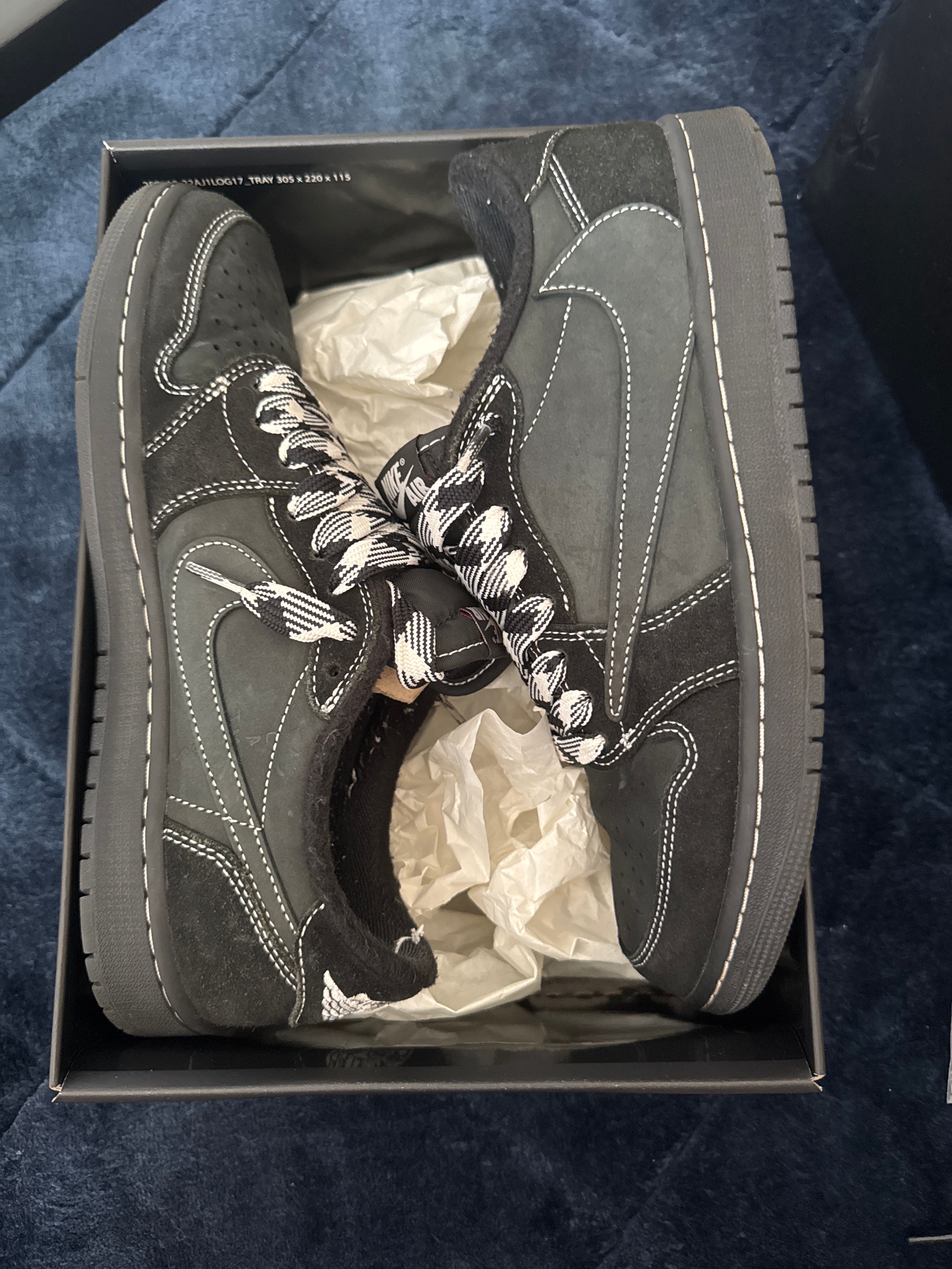 Travis Scott × Nike Air Jordan 1 Low OG SP "Black Phantom"