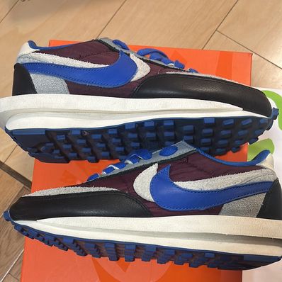 UNDERCOVER × sacai × Nike LD Waffle "Night Maroon/Pale Ivory-Ground Grey-Team Royal"