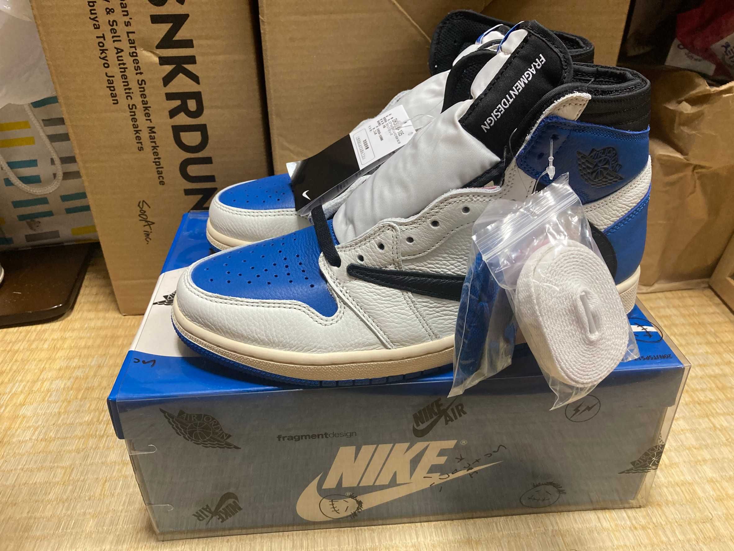 Travis Scott × fragment design × Nike Air Jordan 1 Retro High OG SP "Military Blue"