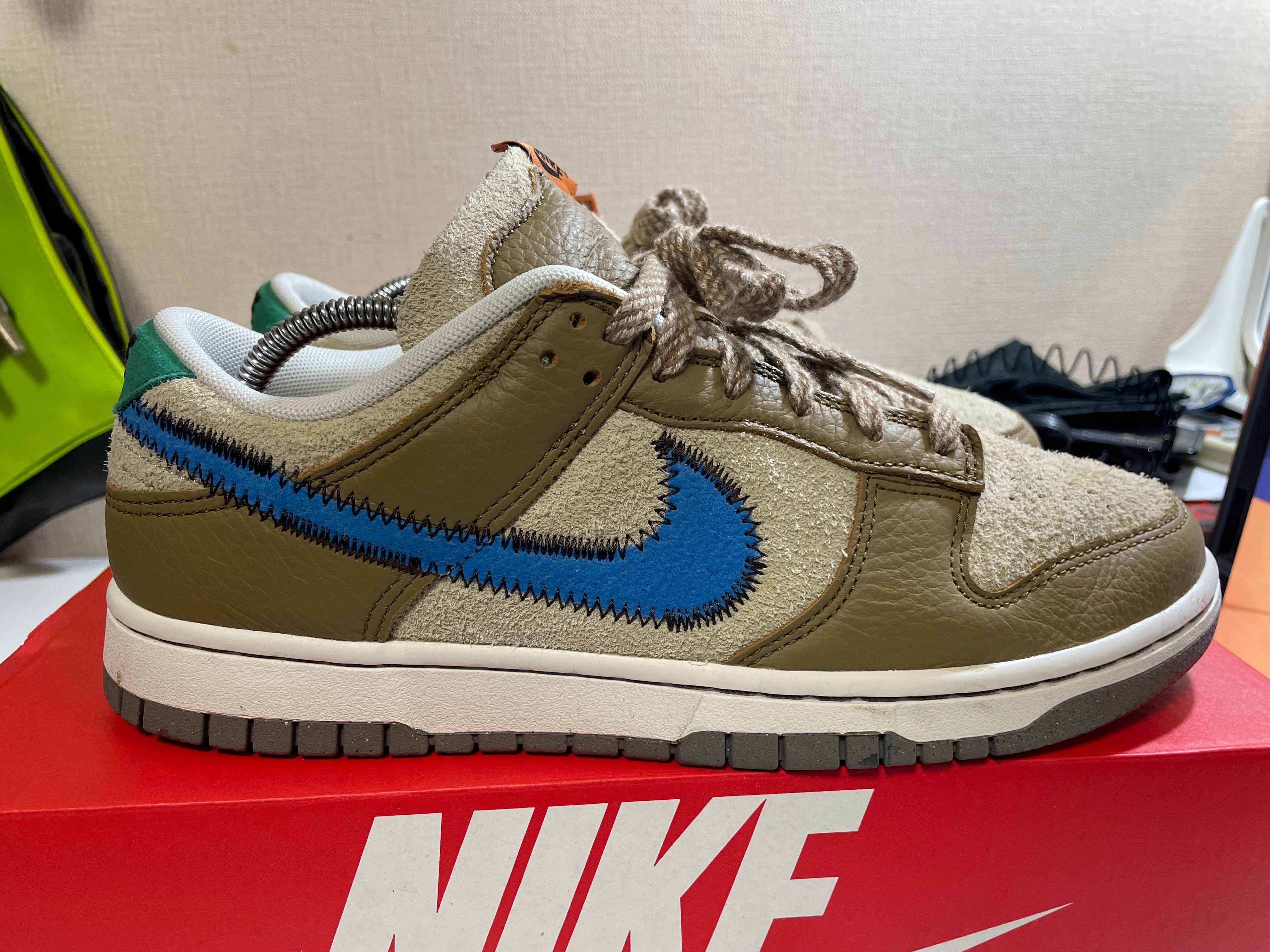 size? × Nike Dunk Low "Dark Driftwood/Photo BlueRattan"