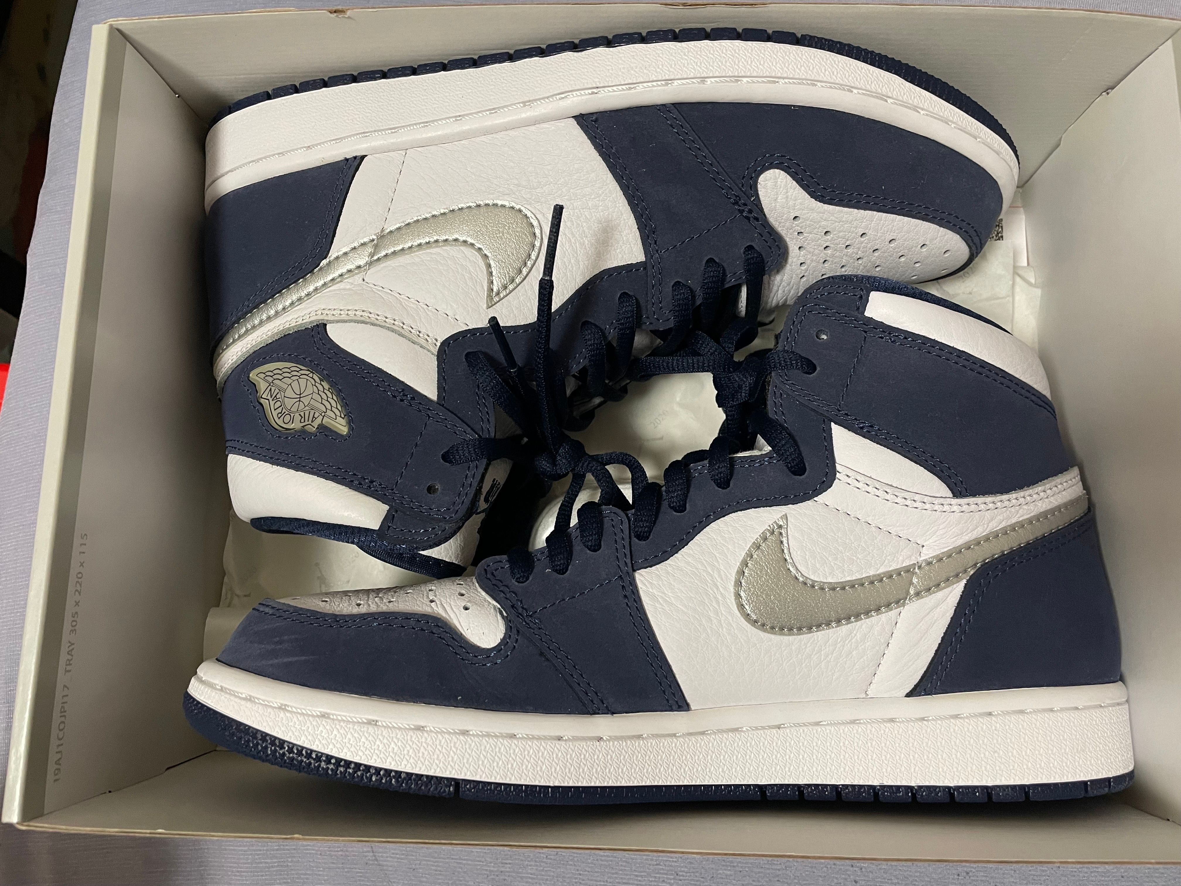 Nike Air Jordan 1 High OG CO.JP "White/Midnight Navy" (2020)(ブリーフケースなし)