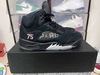NIKE AIR JORDAN 5 PARIS SAINT-GERMAIN BLACK/CEMENT GREY