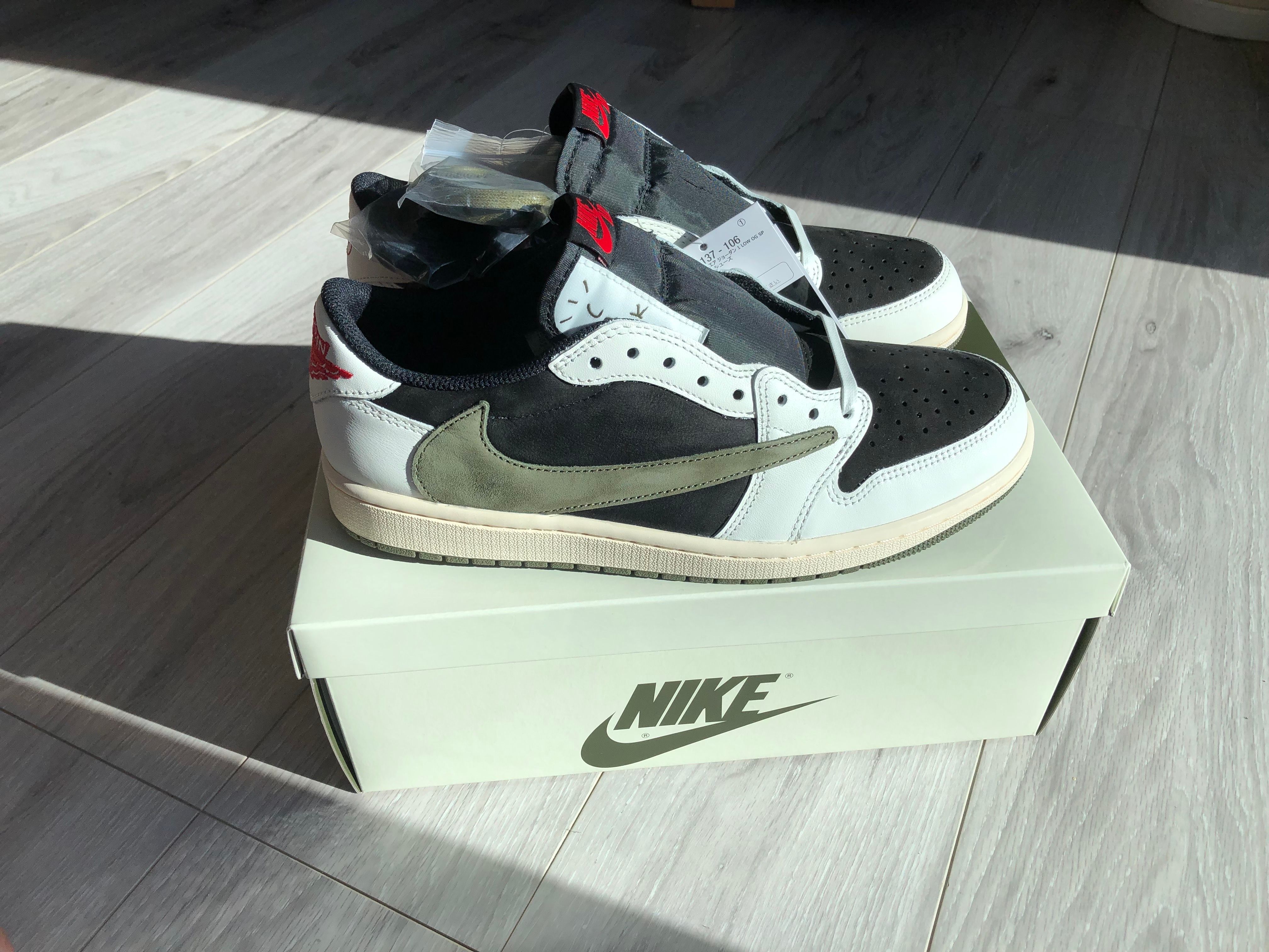 Travis Scott × Nike Women's Air Jordan 1 Low OG "Medium Olive"