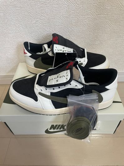 Travis Scott × Nike Women's Air Jordan 1 Low OG "Medium Olive"