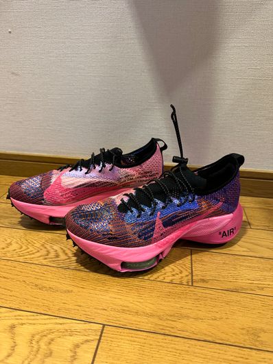 Off-White × Nike Air Zoom Tempo Next% Flyknit "Pink Glow"