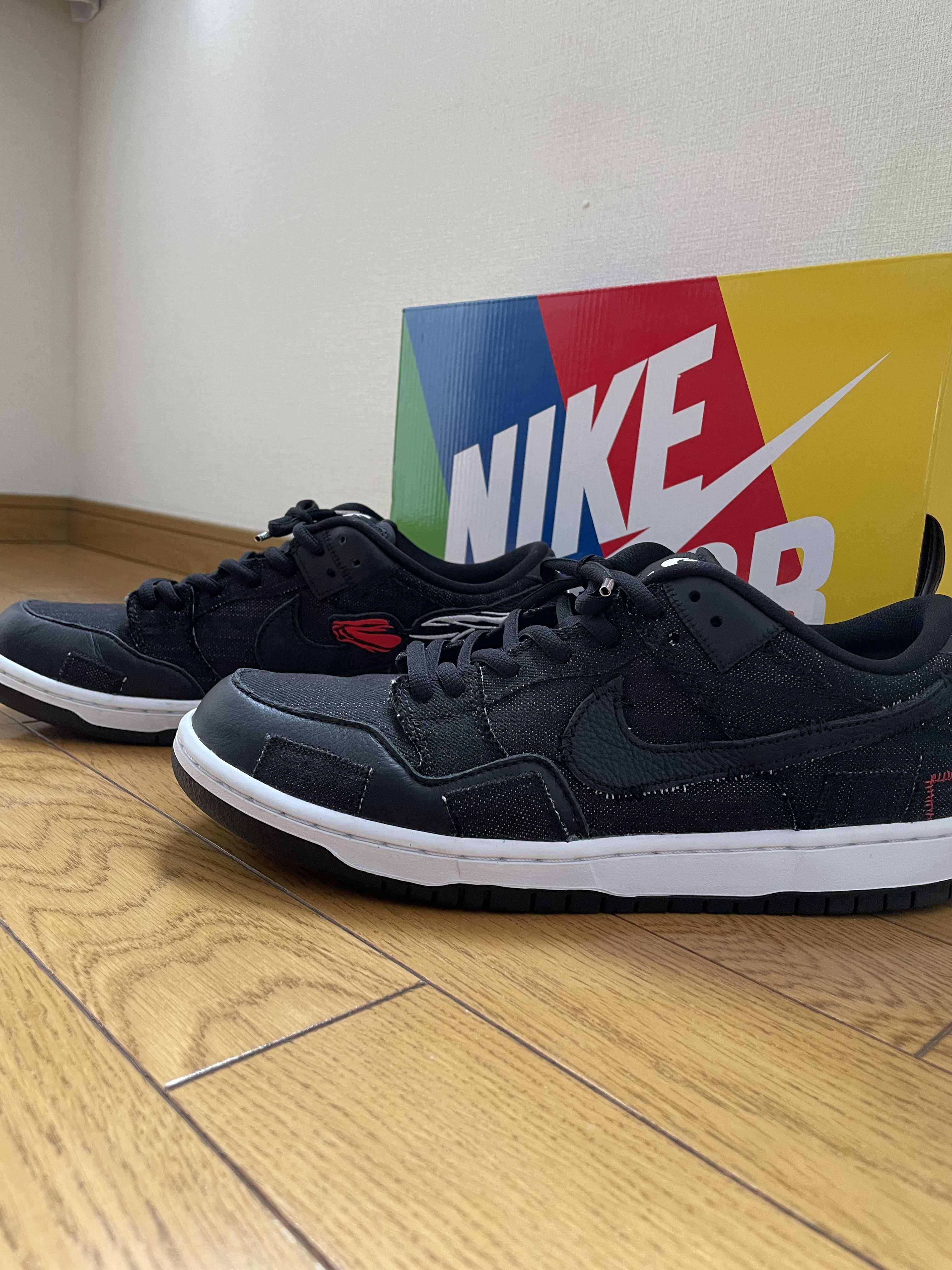 Wasted Youth × Nike SB Dunk Low "Black Denim" / VERDY