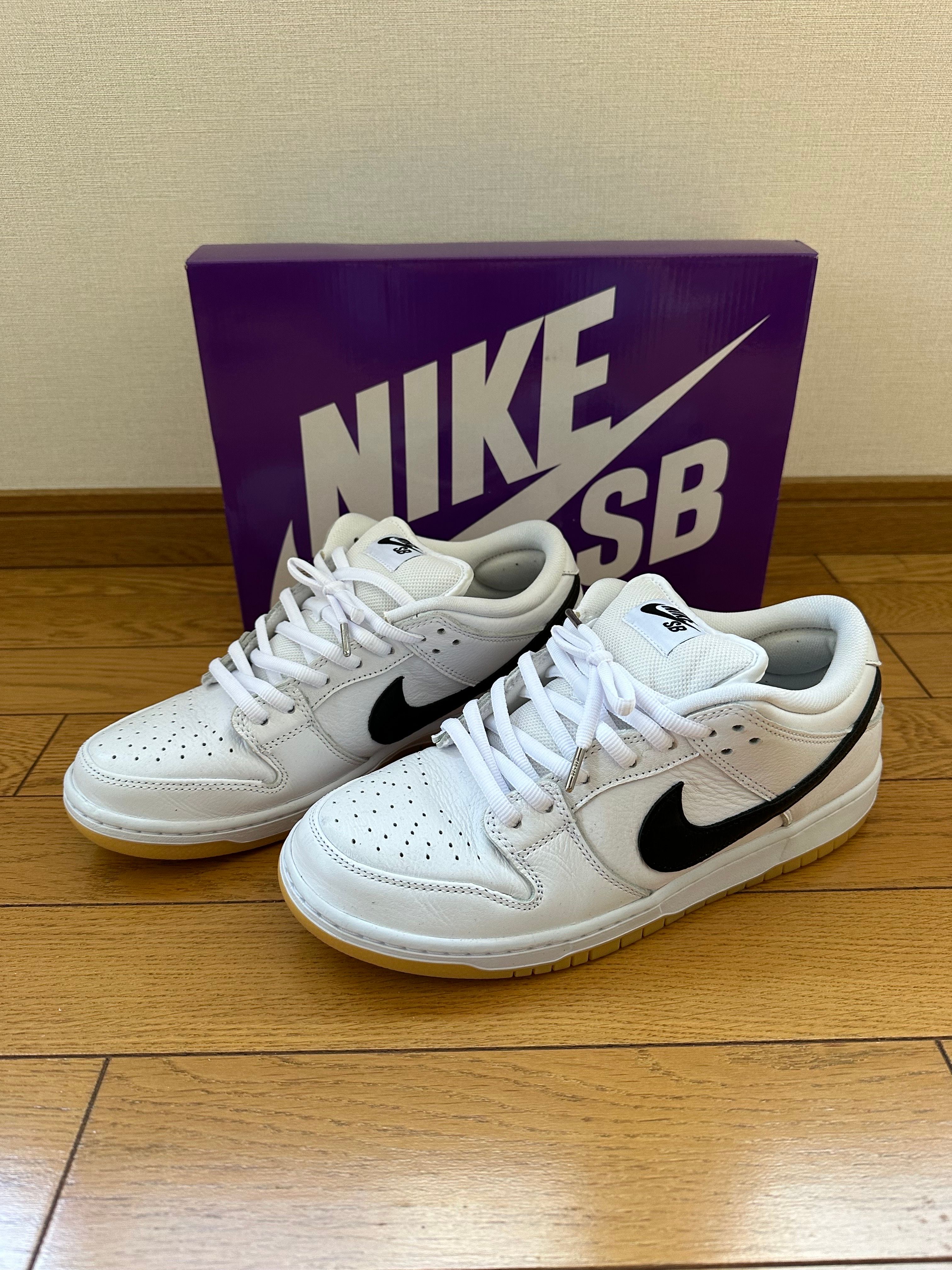 Nike SB Dunk Low Pro "White/Black-White-Gum Light Brown"