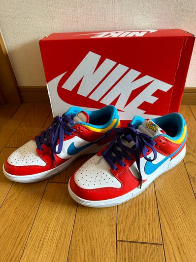 FRUiTY PEBBLESTM × Nike Dunk Low QS "Habanero Red/Dark Sulfur/Laser Blue"