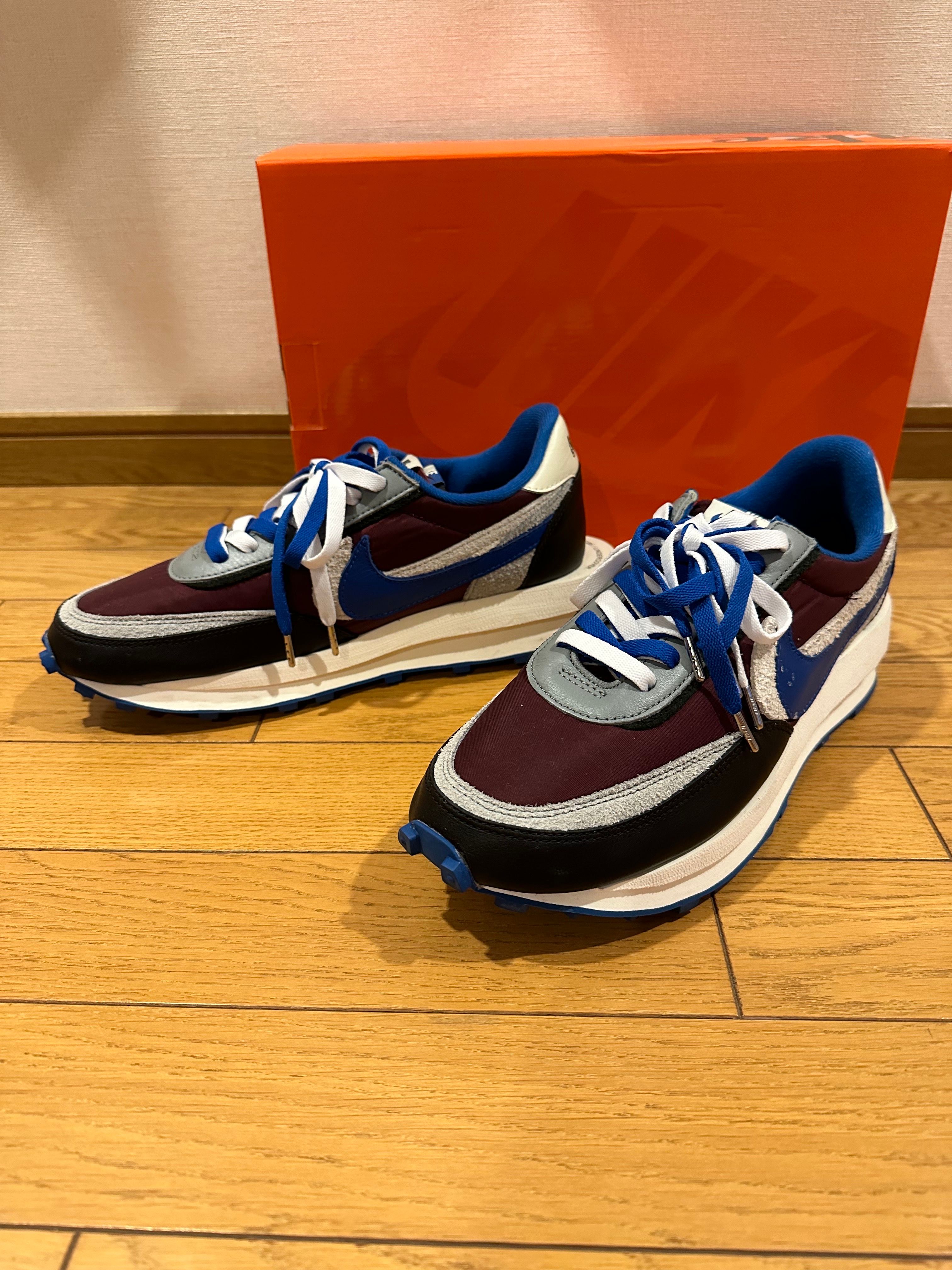 UNDERCOVER × sacai × Nike LD Waffle "Night Maroon/Pale Ivory-Ground Grey-Team Royal"