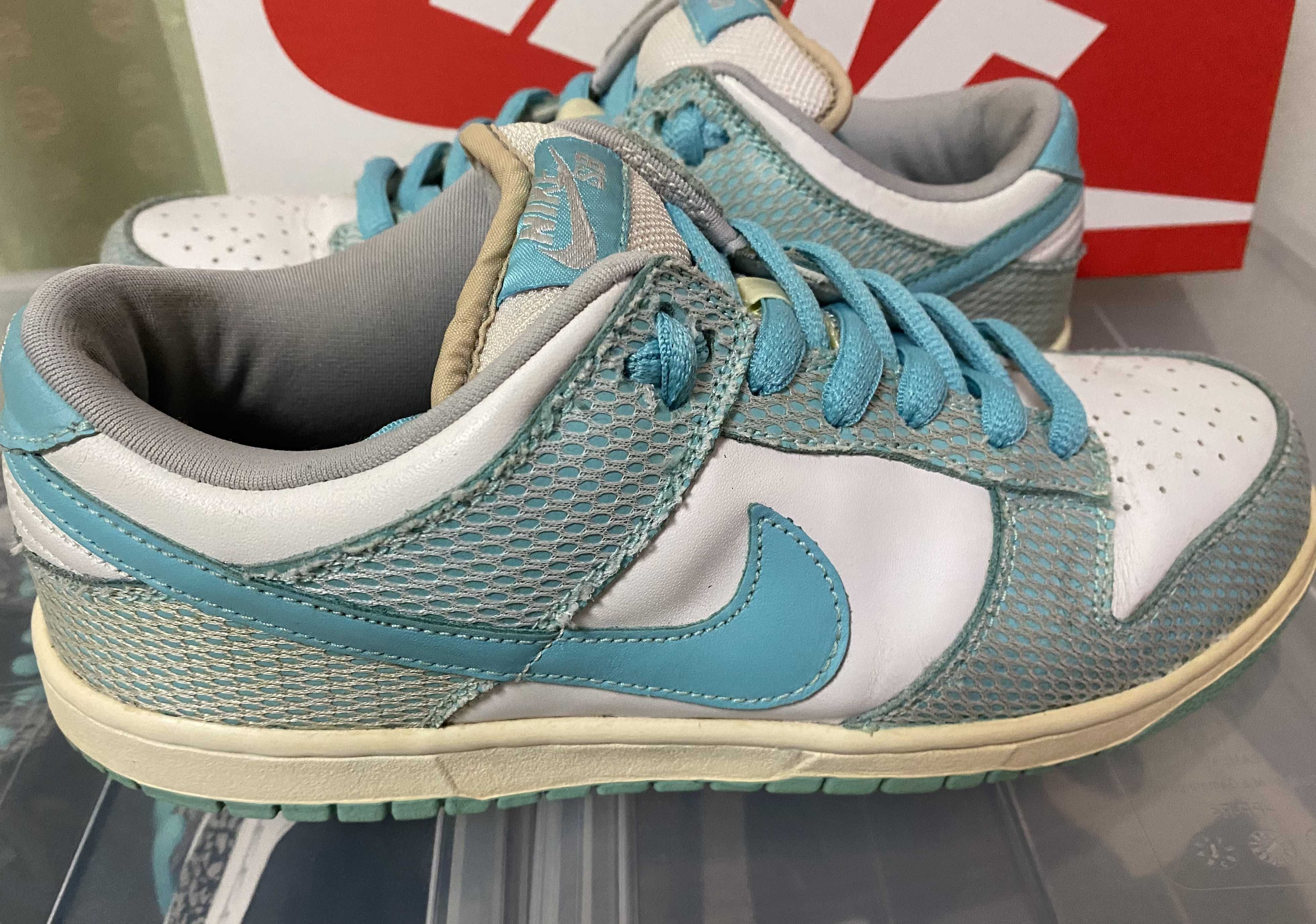 FTC × Nike SB Dunk Low "White/Blue"