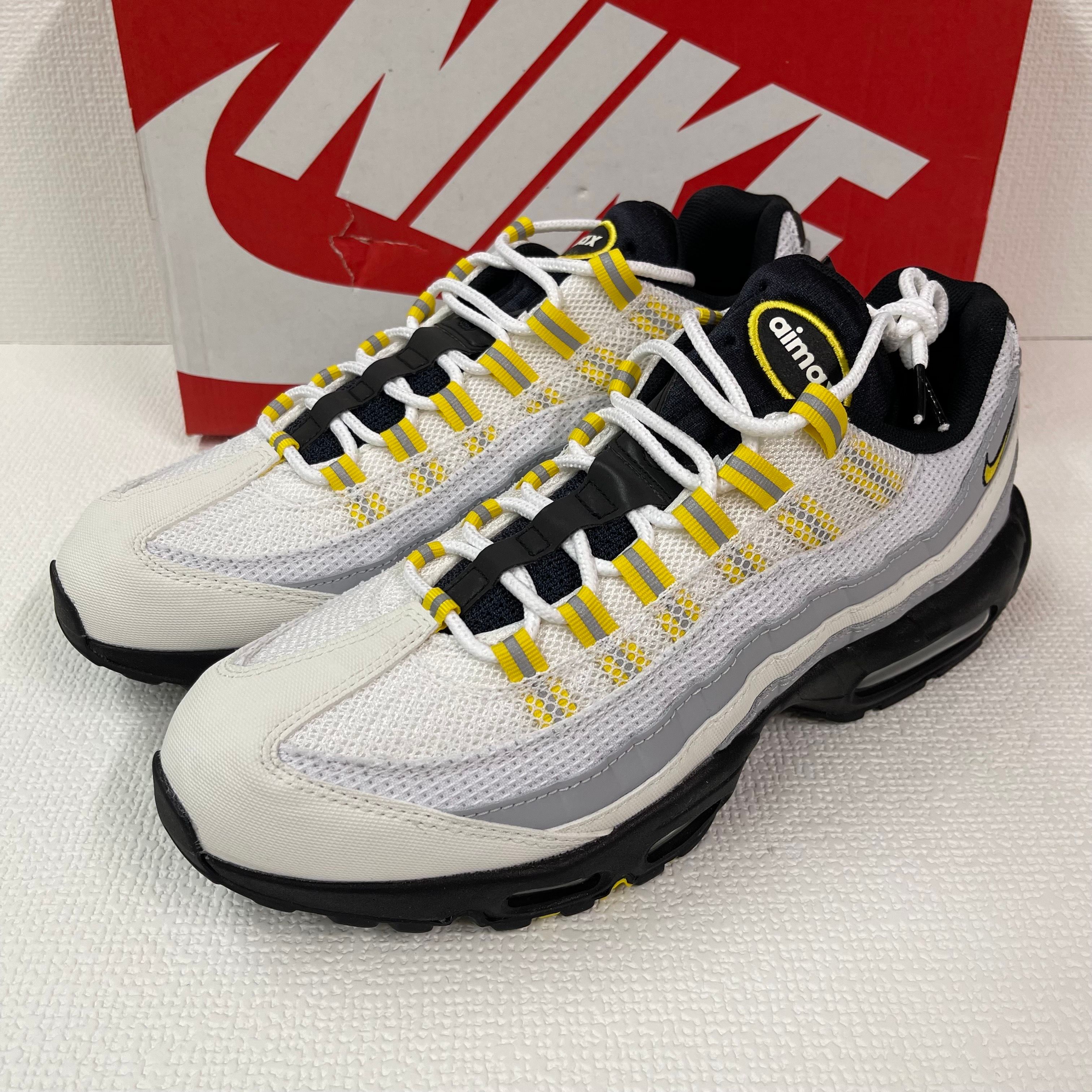 Nike Air Max 95 Essential "White/Tour Yellow/Black/Wolf Grey"