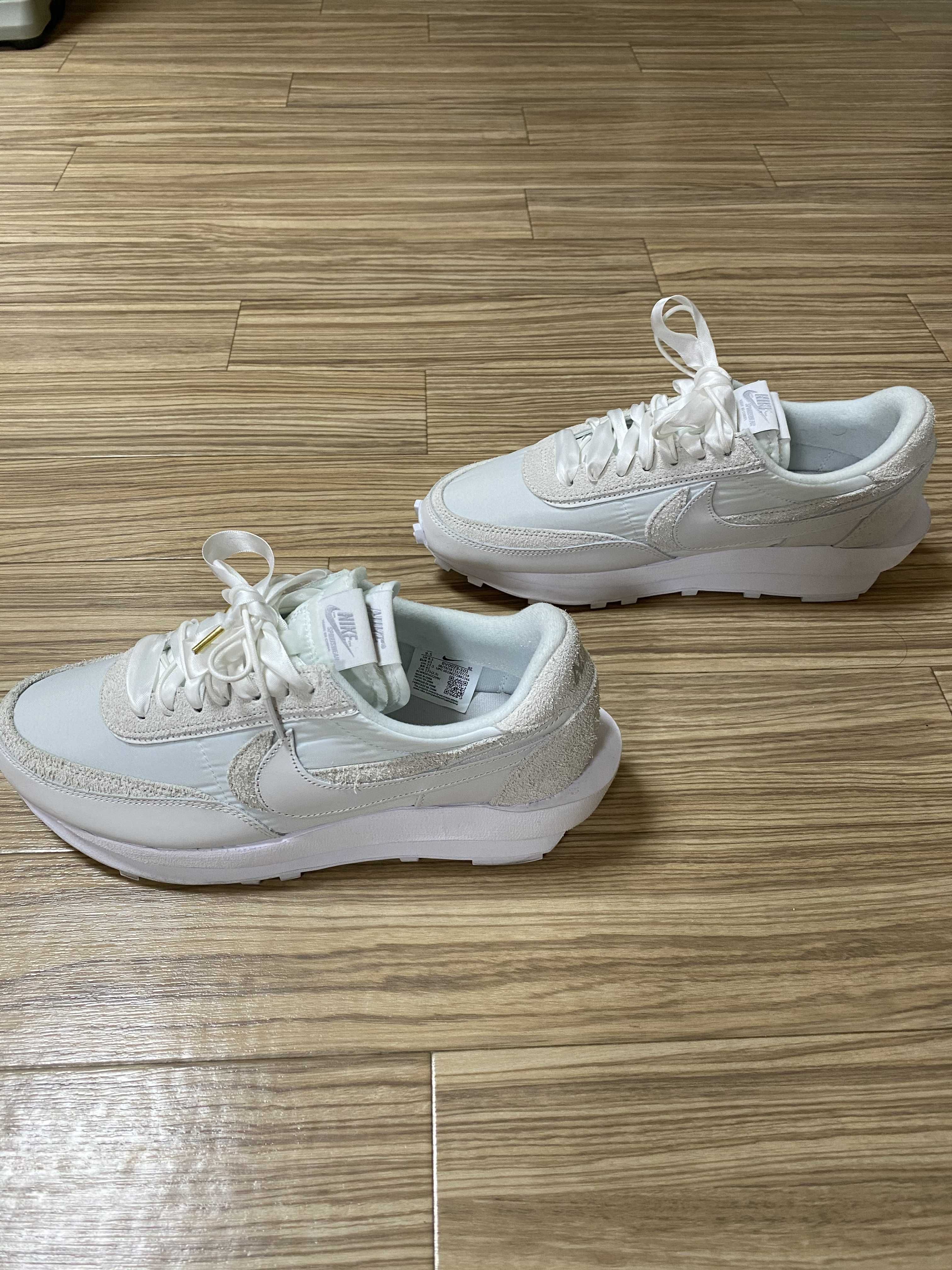 sacai × Nike LDV Waffle "Triple White"