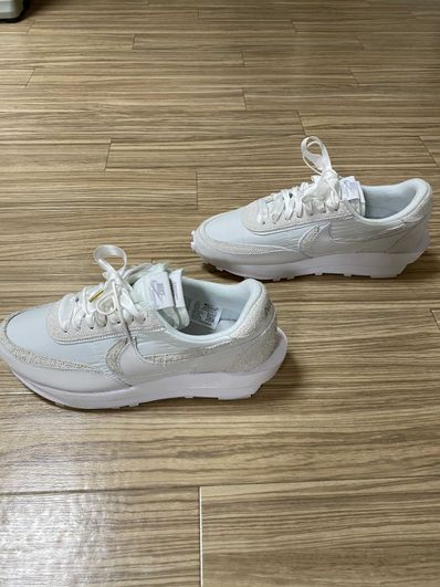 sacai × Nike LDV Waffle "Triple White"