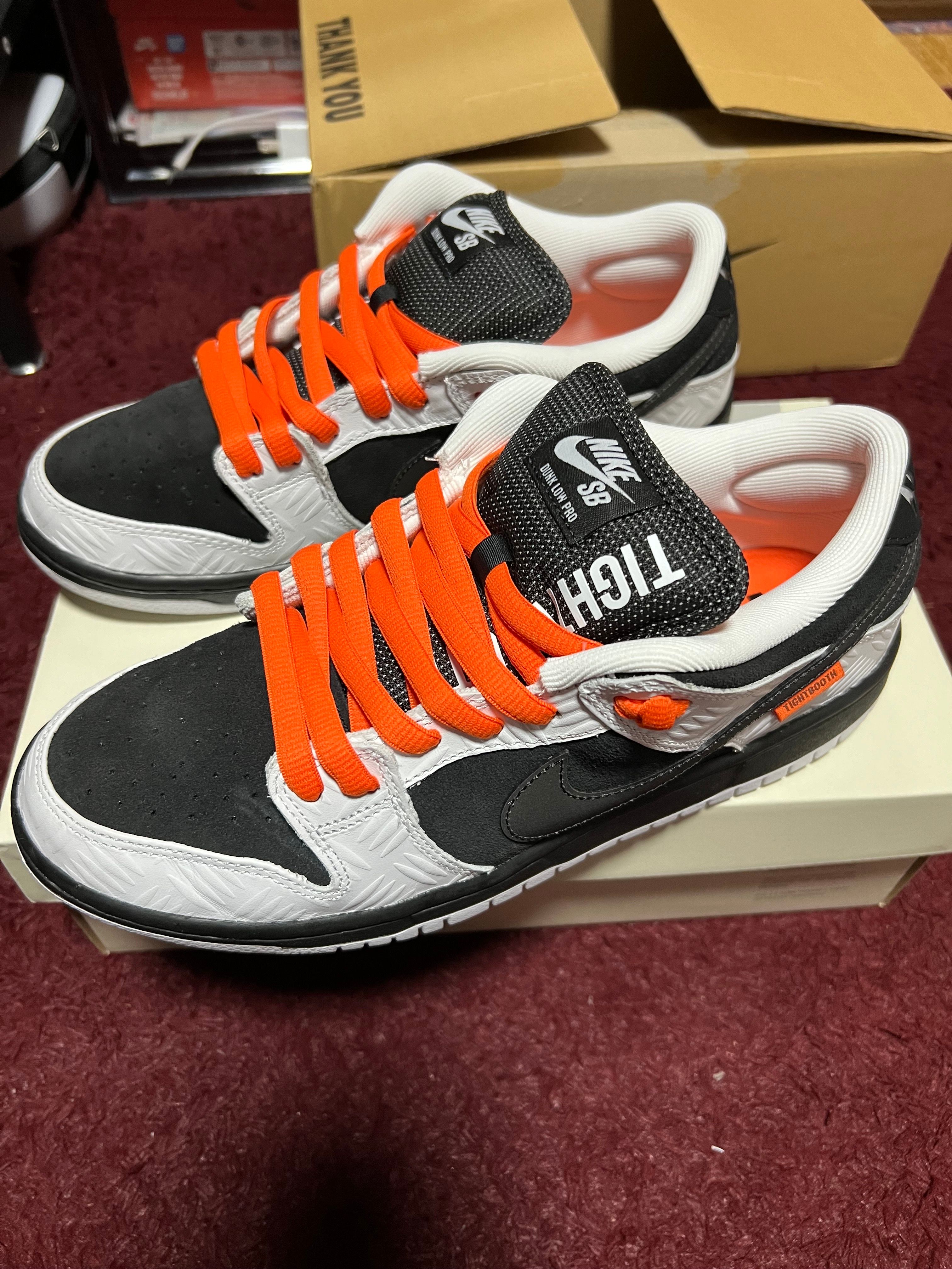TIGHTBOOTH × Nike SB Dunk Low Pro QS "Black and White"