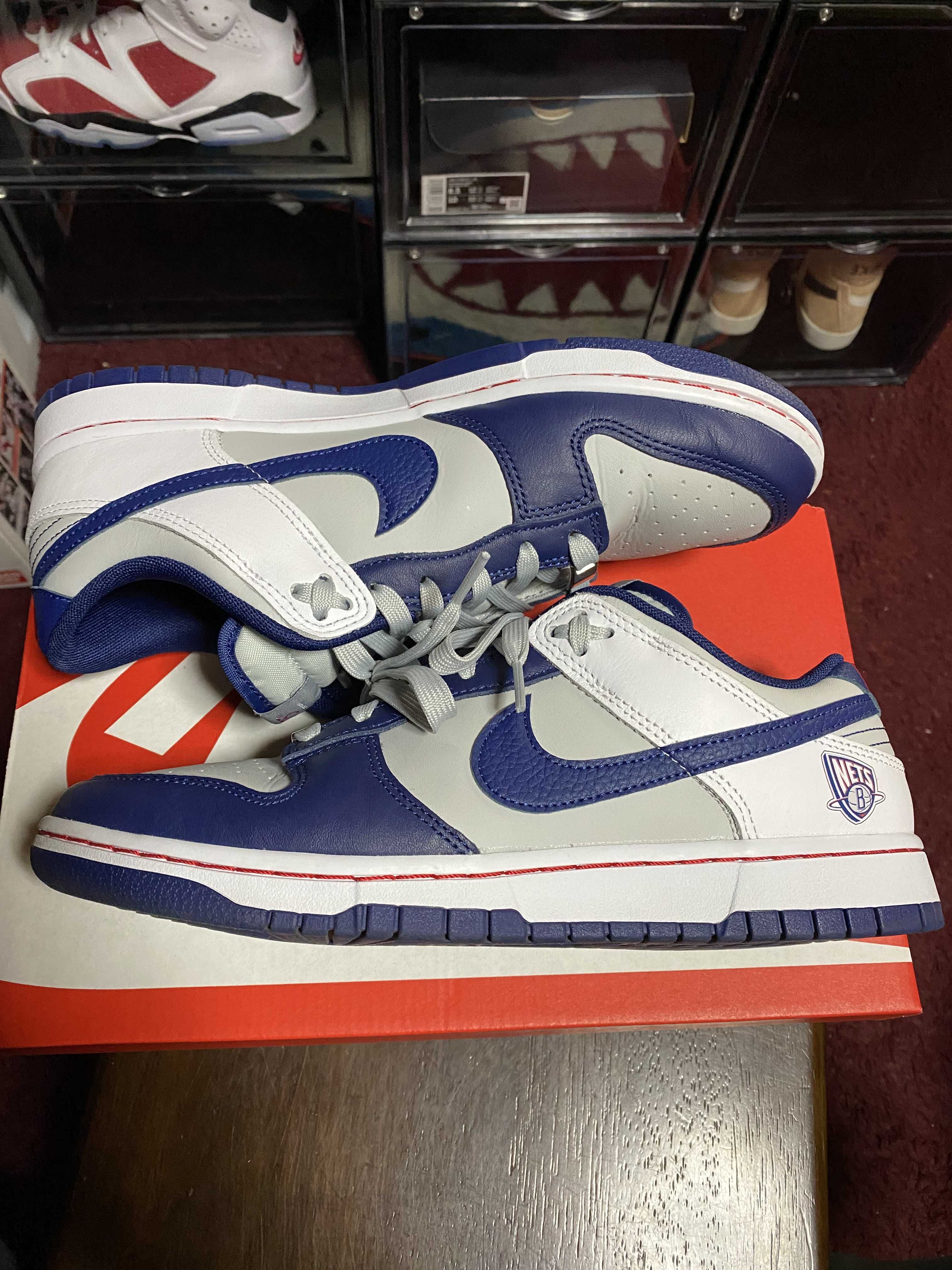 NBA × Nike Dunk Low EMB 75th Anniversary "Nets"