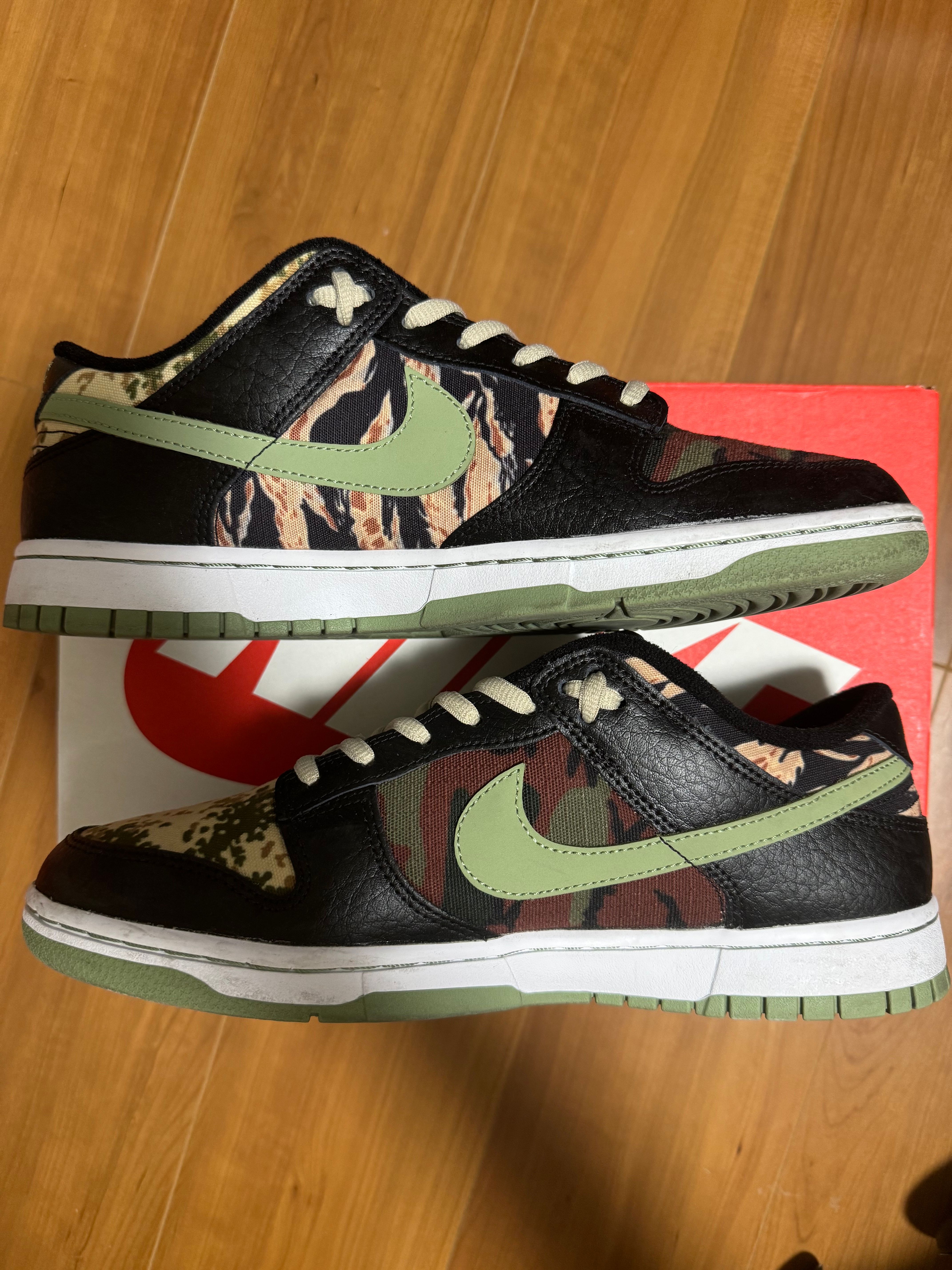 NIKE DUNK LOW SE "BLACK MULTI CAMO"