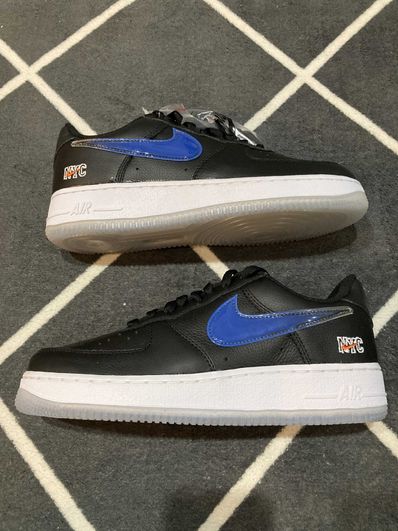 KITH × Nike Air Force 1 Low New York Knicks "Black/Brilliant Orange/Rush/Brilliant White"