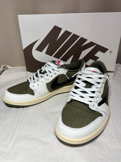 Travis Scott × Nike Air Jordan 1 Low OG SP "Reverse Olive"