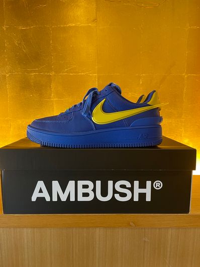 AMBUSH × Nike Air Force 1 Low "Game Royal and Vivid Sulfur"