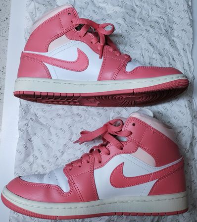 Nike Women's Air Jordan 1 Mid "Strawberries and Cream"