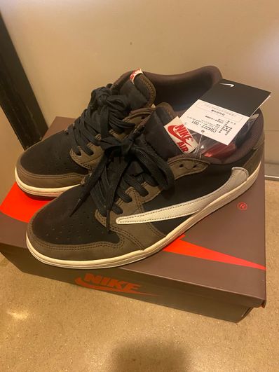 Travis Scott × Nike Air Jordan 1 Low OG SP-T "Black/Dark Mocha"