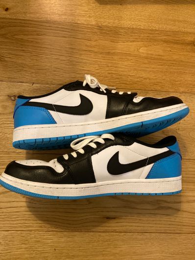 Nike Air Jordan 1 Low OG "Black and Dark Powder Blue/UNC"