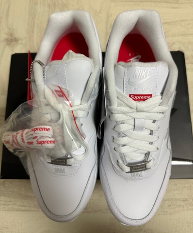 Supreme × Nike Air Max 1 '87 SP "White" (25SS Week4)