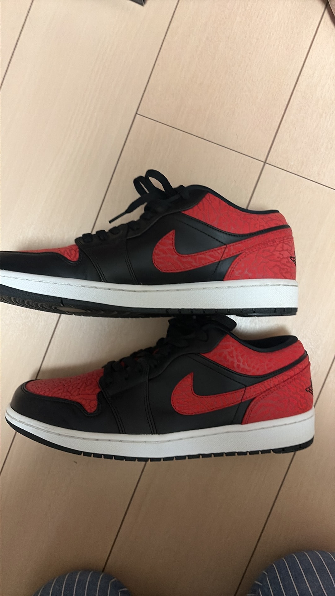 Nike Air Jordan 1 Low "Bred Elephant Print/Safari"